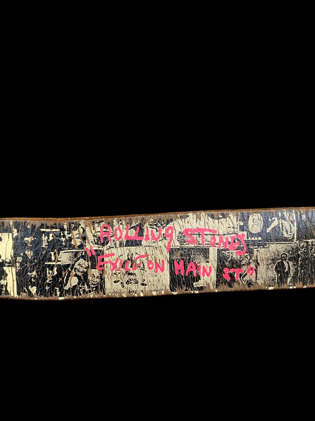 The Rolling Stones Vintage BELT 2005 Rolling Stones"EXILFON MAIN IT" Saiz 32 Size ONE SIZE - 4 Thumbnail