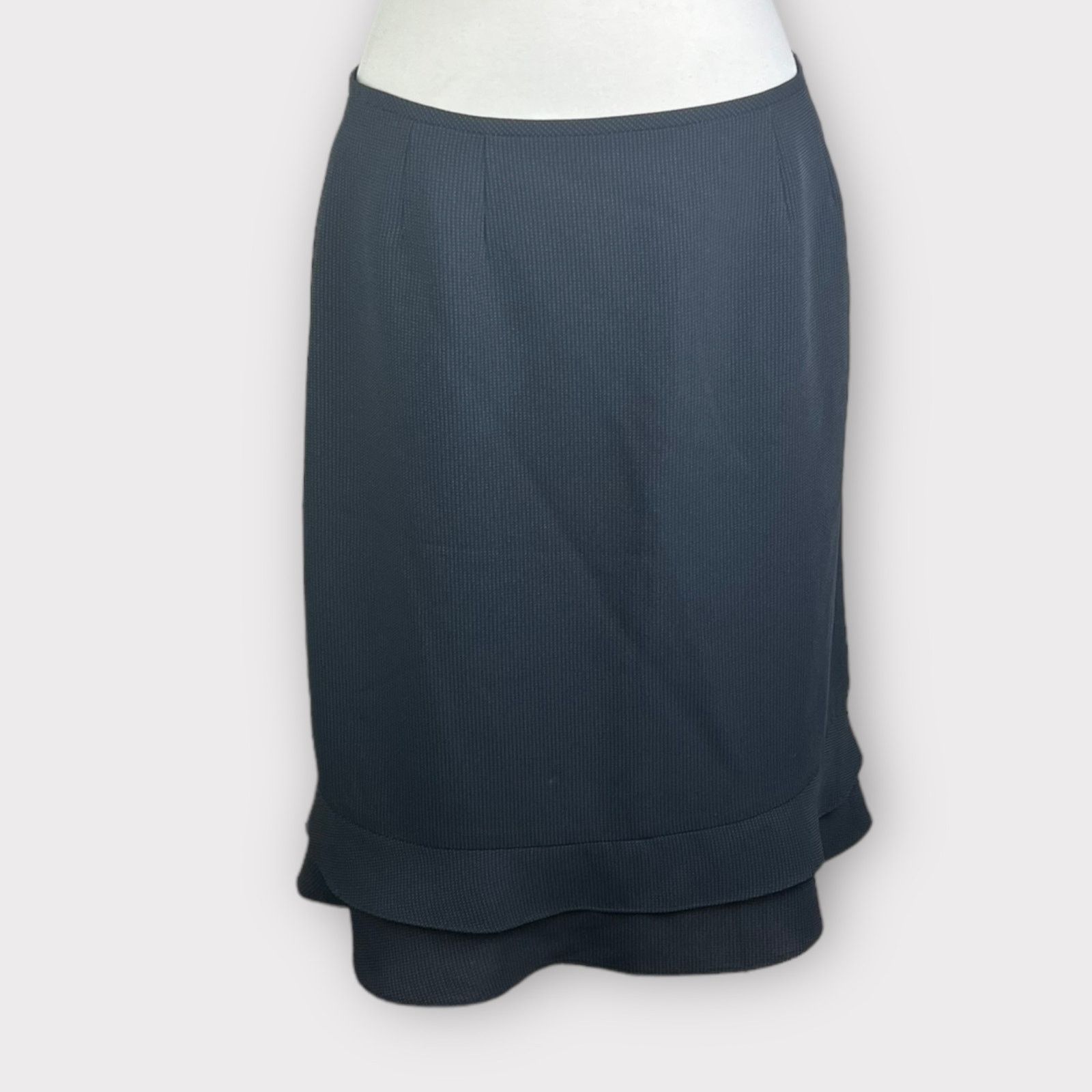 Vintage Vintage Flounce Micro Polka Dots Pencil Skirt | Size 10 Size 32" / US 10 / IT 46 - 1 Thumbnail