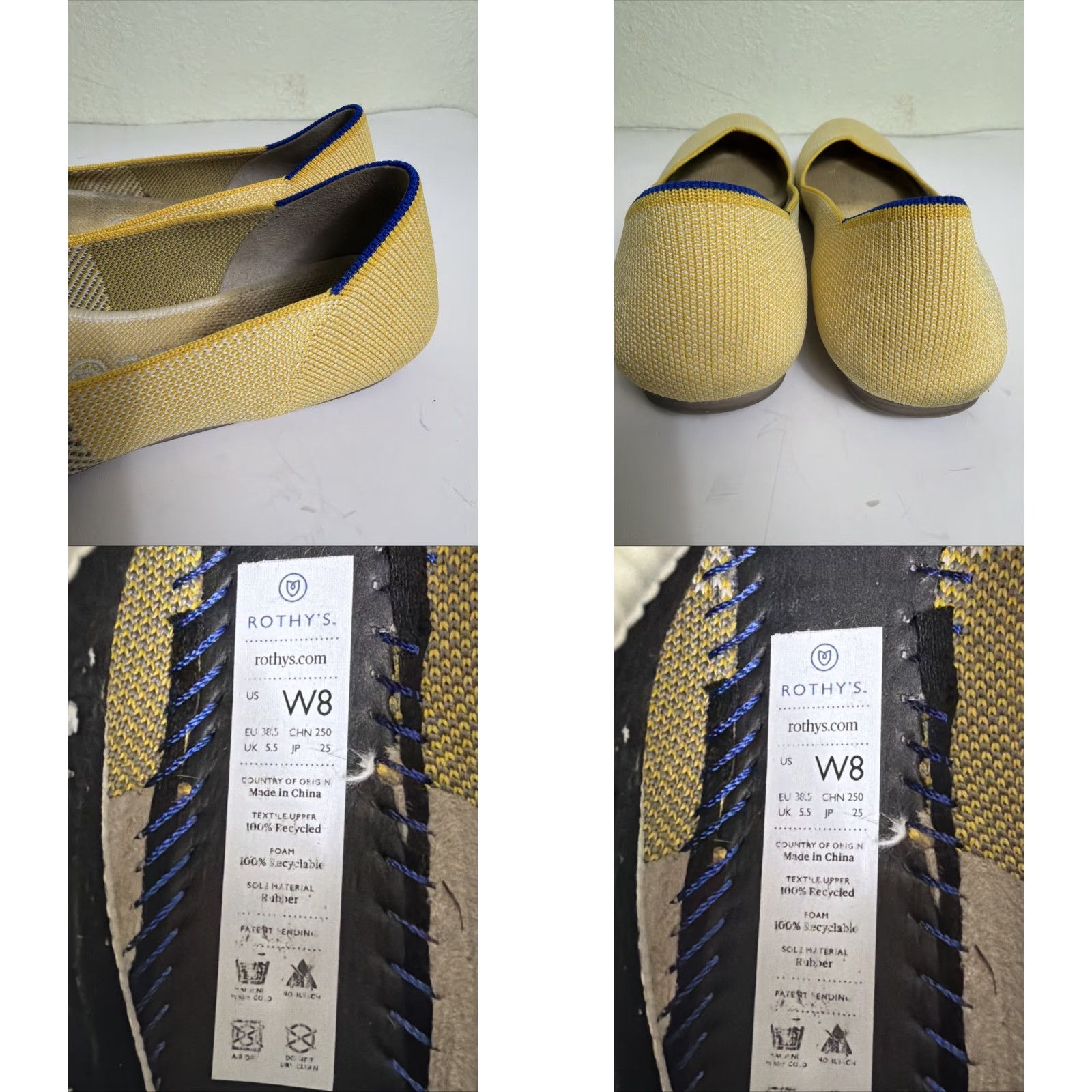 Vintage **Rothy’s Women’s Sunshine Yellow Size 8 Round Toe Flat** User: Rothy’s Women’s Sunshine Yellow Size 8 Round Toe Flat Size US 8 / IT 38 - 9 Thumbnail