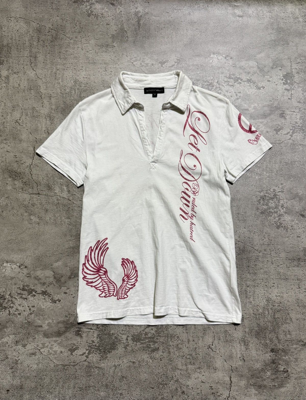Japanese Brand Y2k DETECTIVE STRUCT IFSIXWASNINE GOTHIC POLO SHIRT Size US M / EU 48-50 / 2 - 1 Thumbnail
