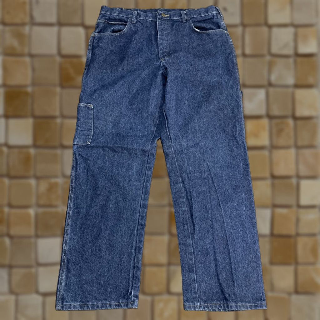 Denime VINTAGE Bulwark Fire Resistant Jeans Denim Blue Regular 38x30 Mens Size US 38 / EU 54 - 1 Thumbnail