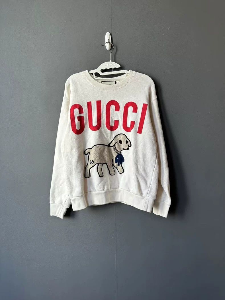 Gucci GucciLittle sheep rhinestone sweatshirt 2503-Nextarrow Size US XS / EU 42 / 0 - 1 Thumbnail