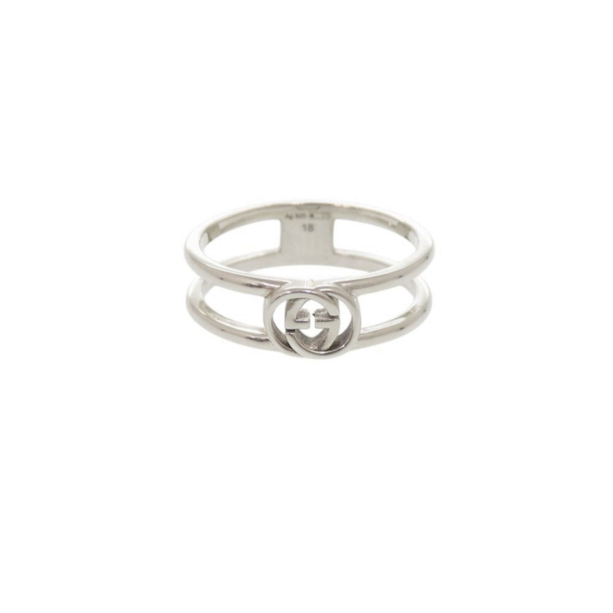 Gucci Gucci Interlocking G #18 (approx. 1) Sterling Silver 925 Ring 1643GUCCI Size ONE SIZE - 1 Thumbnail