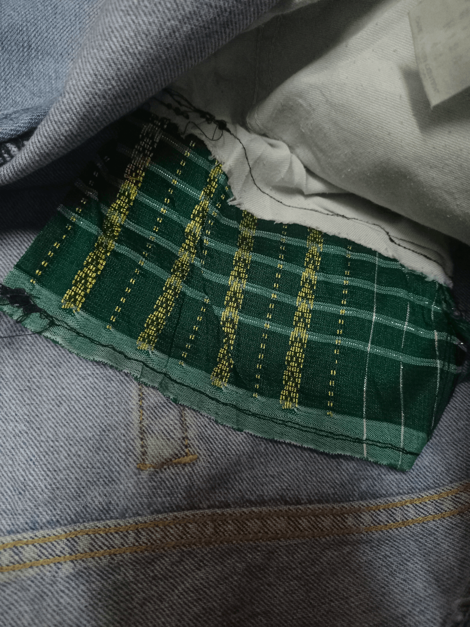 Edwin × Japanese Brand Vintage Edwin US Classic Baggy Patchwork Jeans Size US 41 - 11 Thumbnail