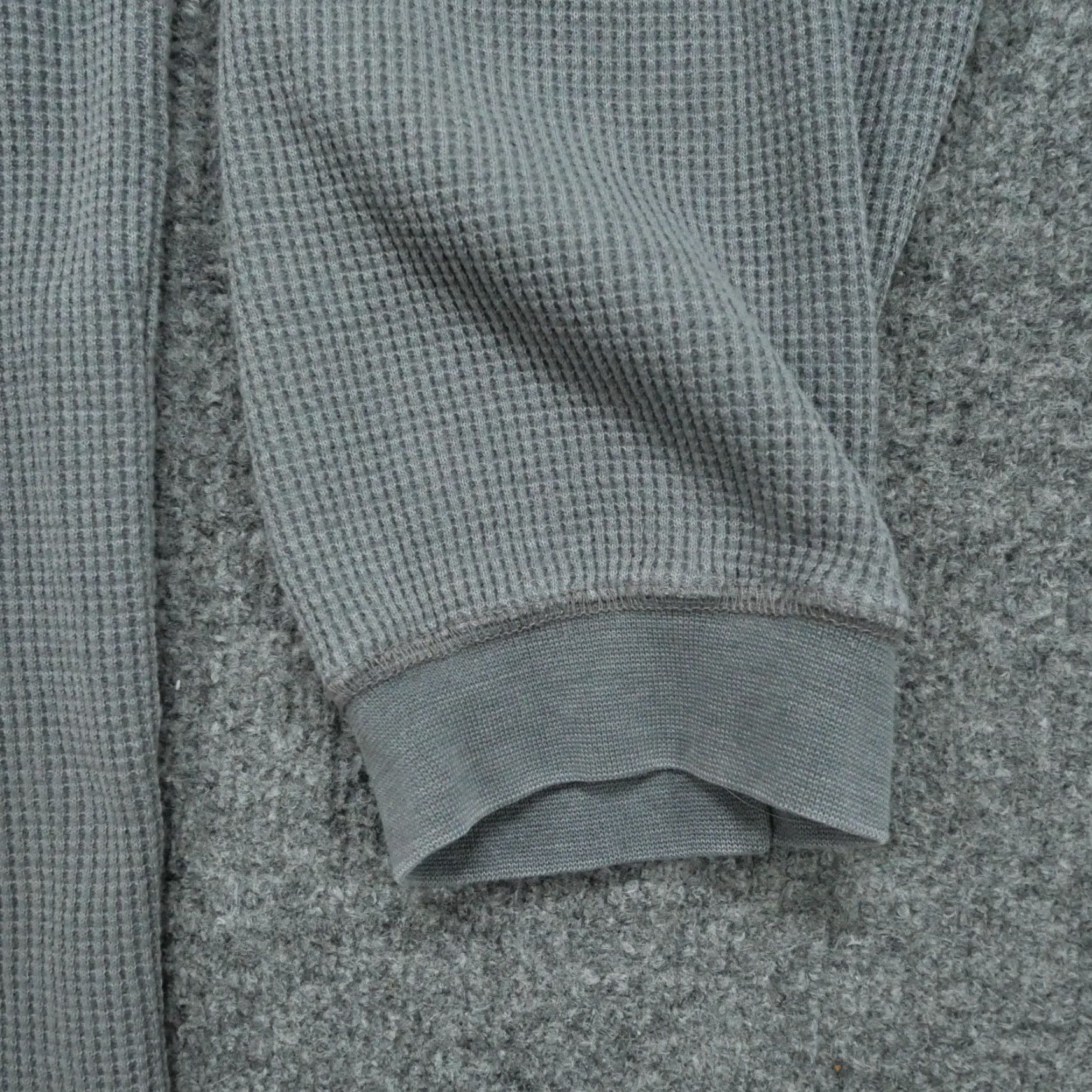 Vintage VINTAGE Stefano Thermal Shirt Mens XL Grey Waffle Knit Base Layer Y2K Size US XL / EU 56 / 4 - 2 Thumbnail