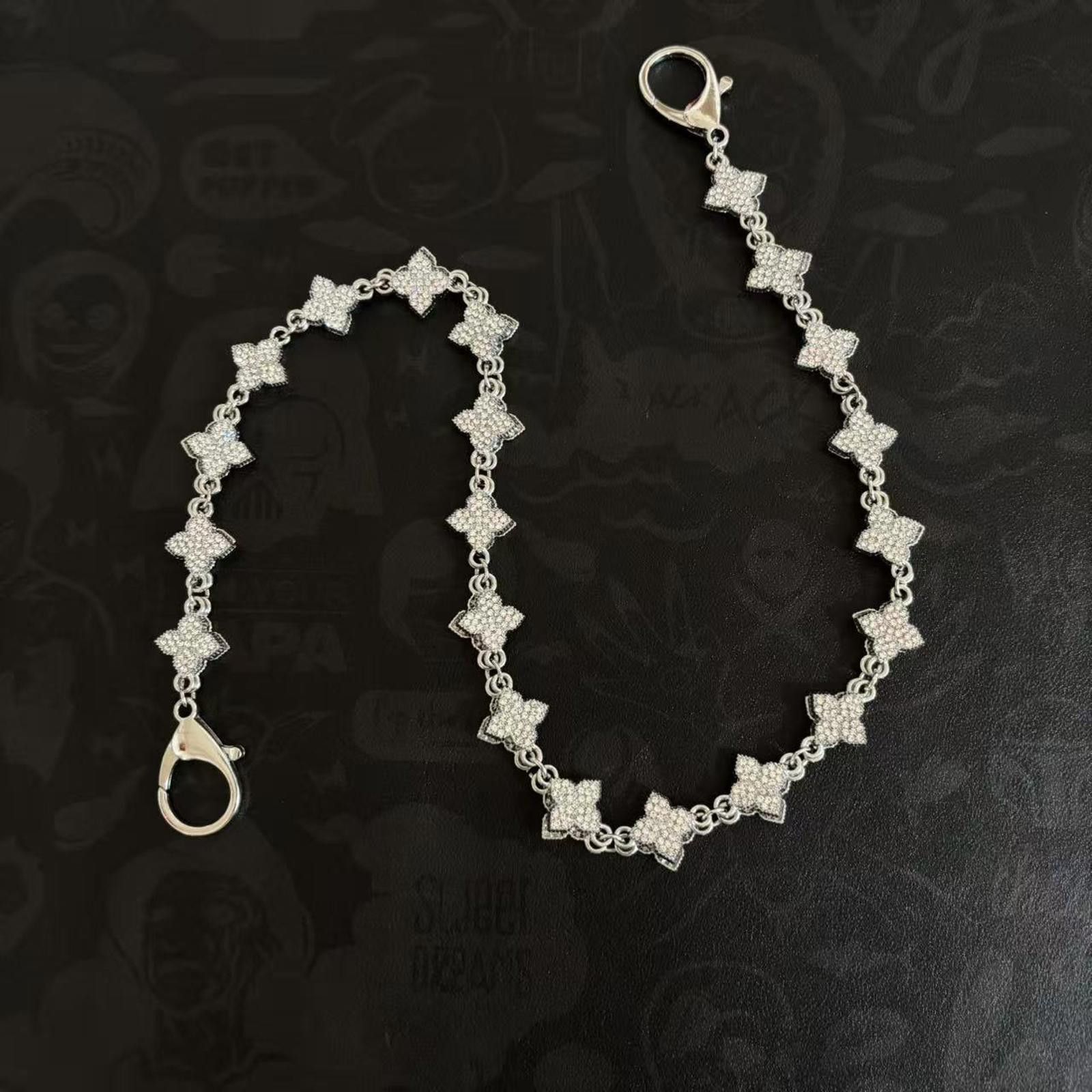 Jewelry Silver Men's Chain Accessory with Clasp, Stylish Chain Size ONE SIZE - 4 Thumbnail