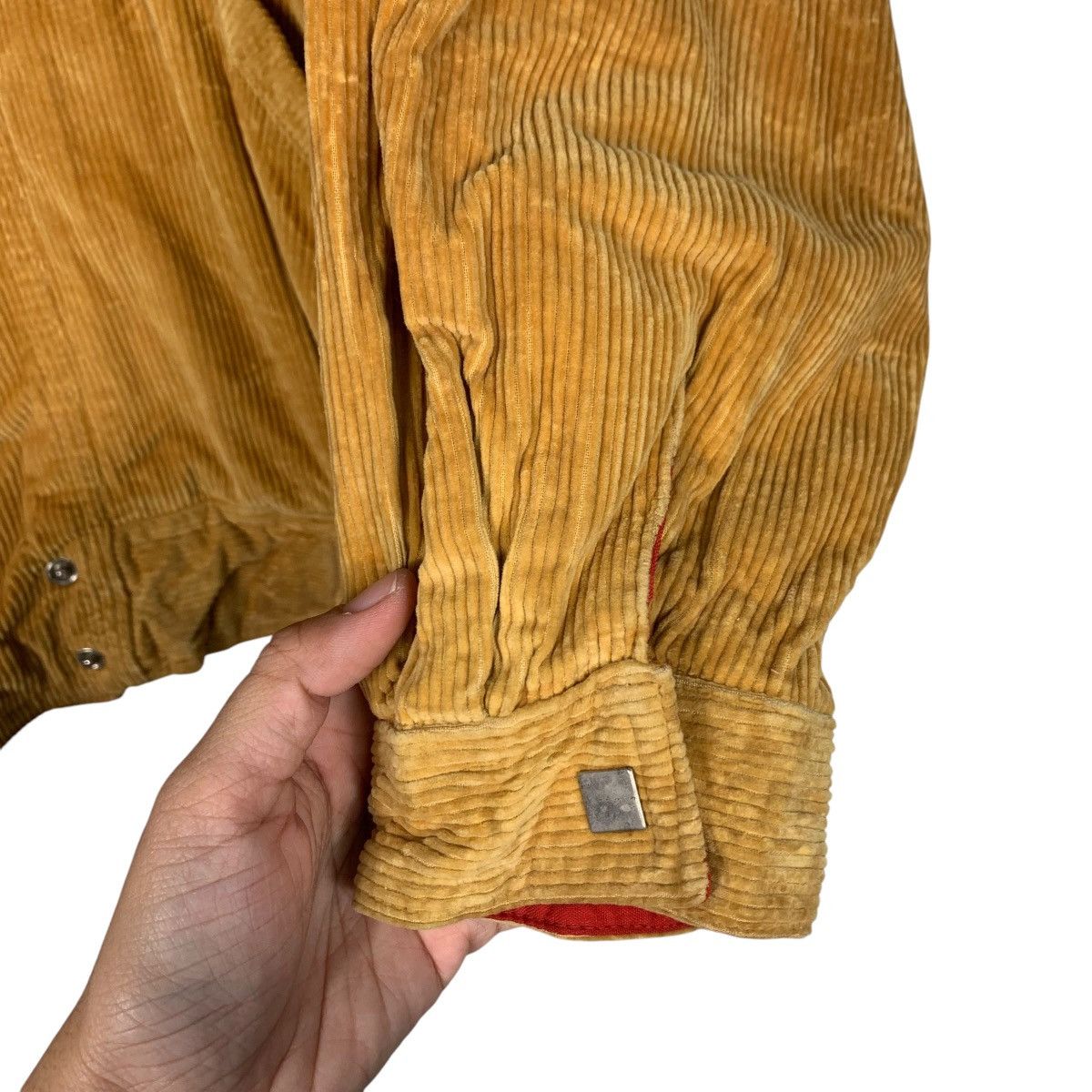 Japanese Brand MARULINNE Asymmetrical Yellow Corduroy Jacket #1832-C79 Size M / US 6-8 / IT 42-44 - 13 Thumbnail