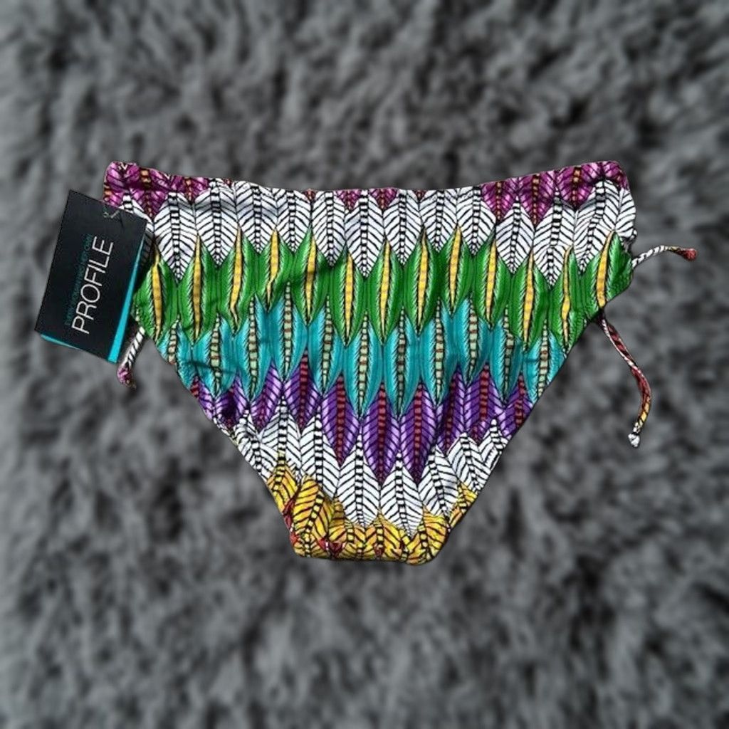 Swims Profile Swim Bikini Bottom 10 Side Tie Boho Festival Tribal Vacation Colorful Size 32" / US 10 / IT 46 - 1 Thumbnail