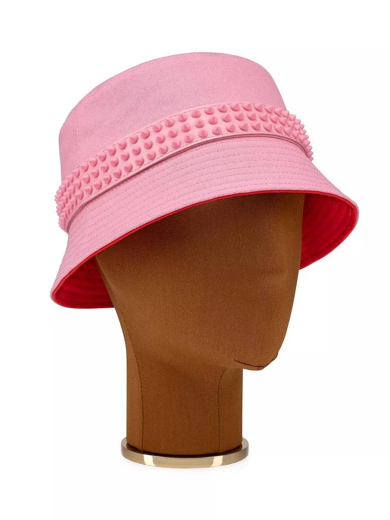 Christian Louboutin oc11z0425 Size:XL/Bobino Spikes Canvas in Pink Size ONE SIZE - 2 Thumbnail