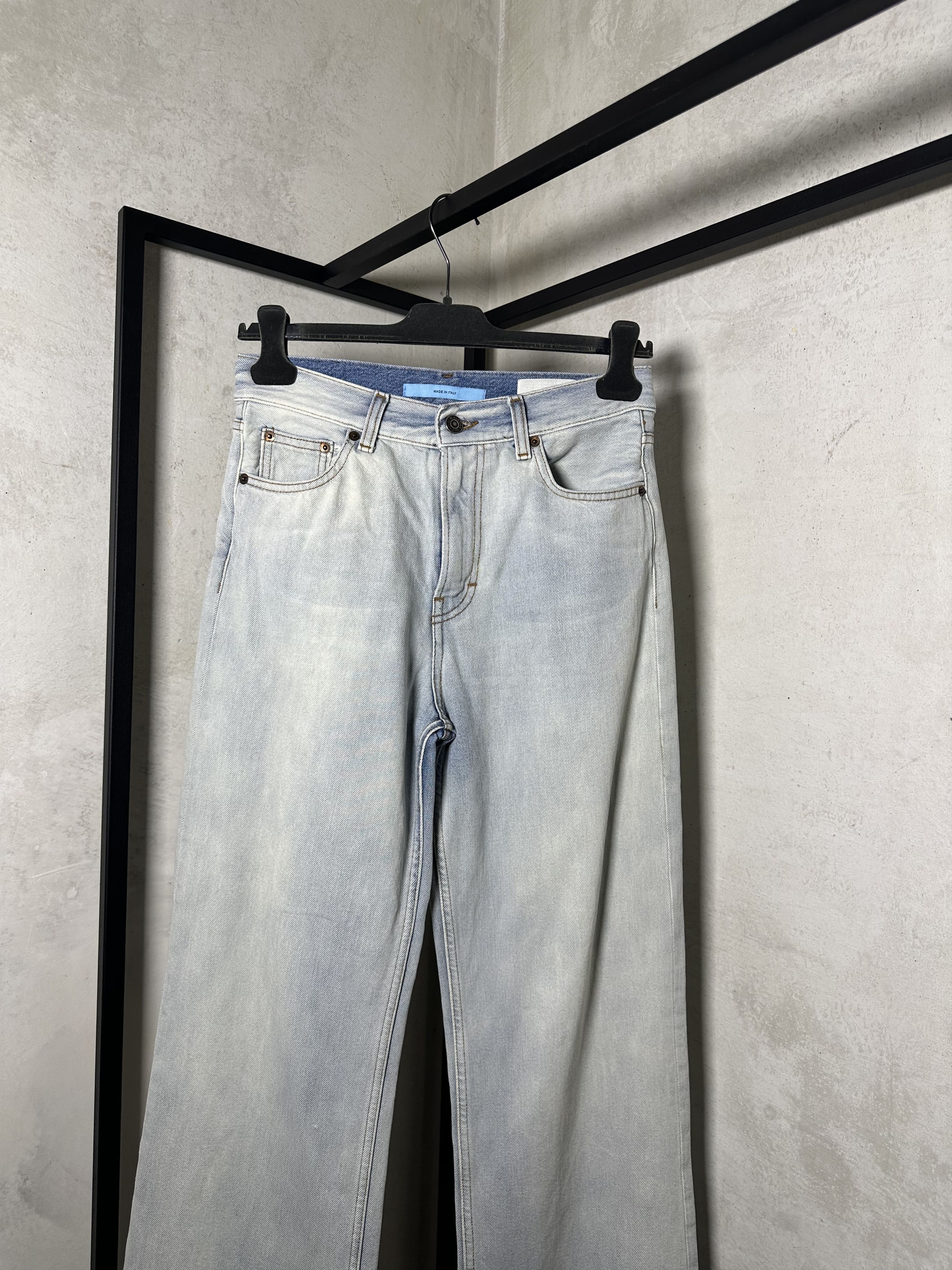 Haikure Haikure Worn Blue Straight Jeans Size 26" / US 2 / IT 38 - 3 Thumbnail