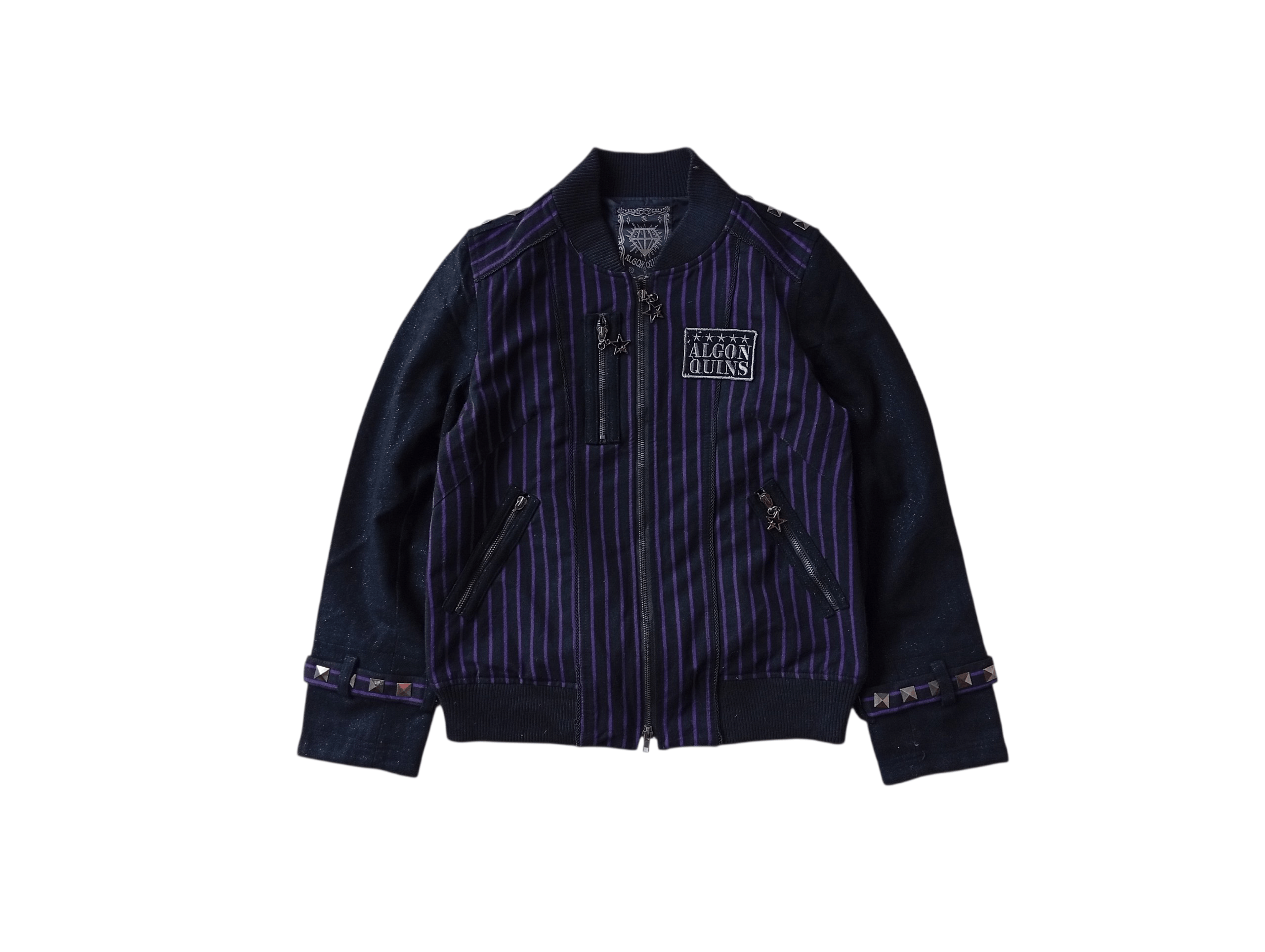 Japanese Brand Algonquins punk bomber jacket Size US S / EU 44-46 / 1 - 1 Thumbnail