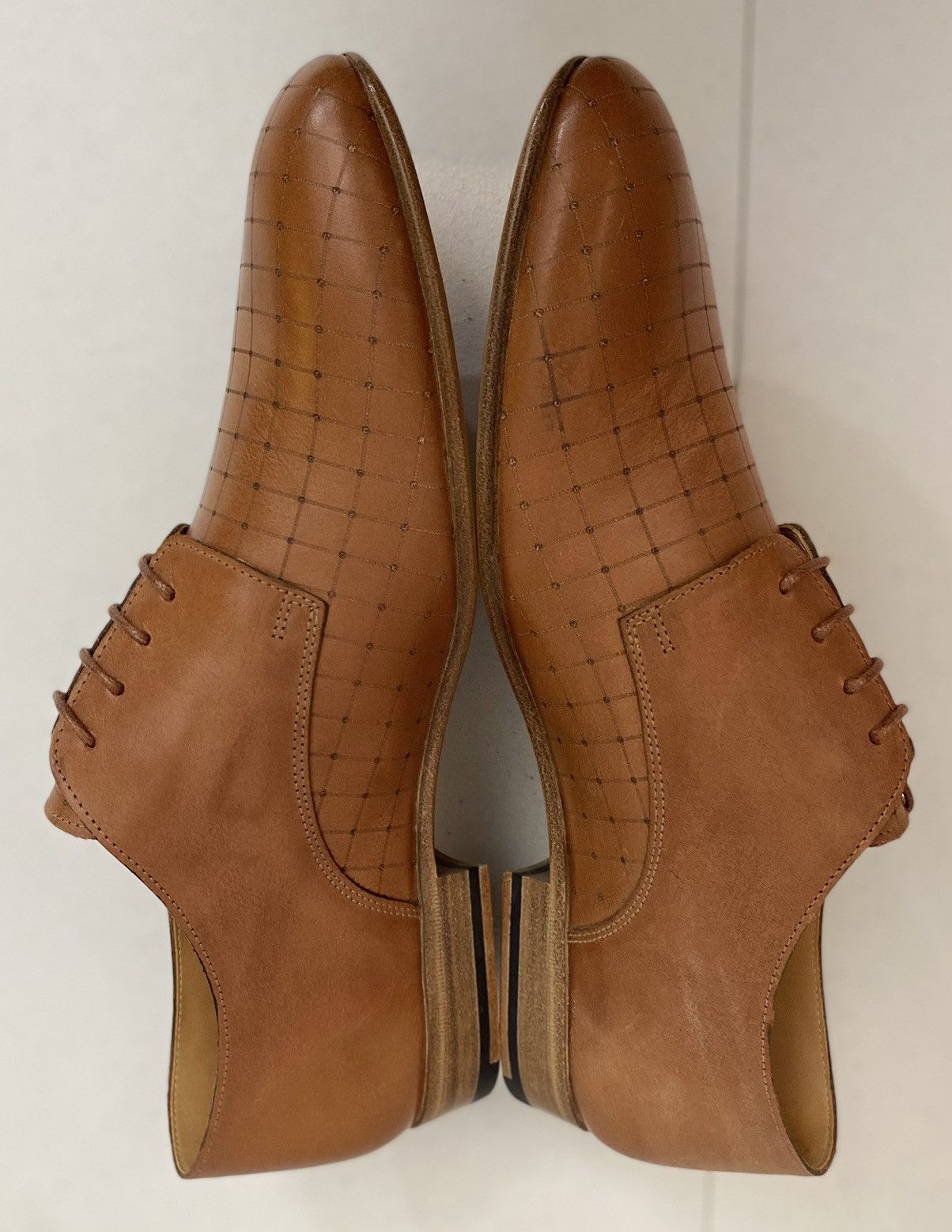 Maison Margiela Maison Margiela 22 🇮🇹 Brown veg tan laser matrix derby 8 New Size US 8 / EU 41 - 11 Thumbnail