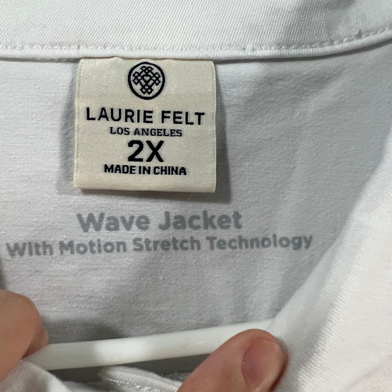 Other Lauire Felt Wave Denim Jacket with Embroidery Size2X White Size XXL / US 16-18 / IT 52-54 - 10 Thumbnail