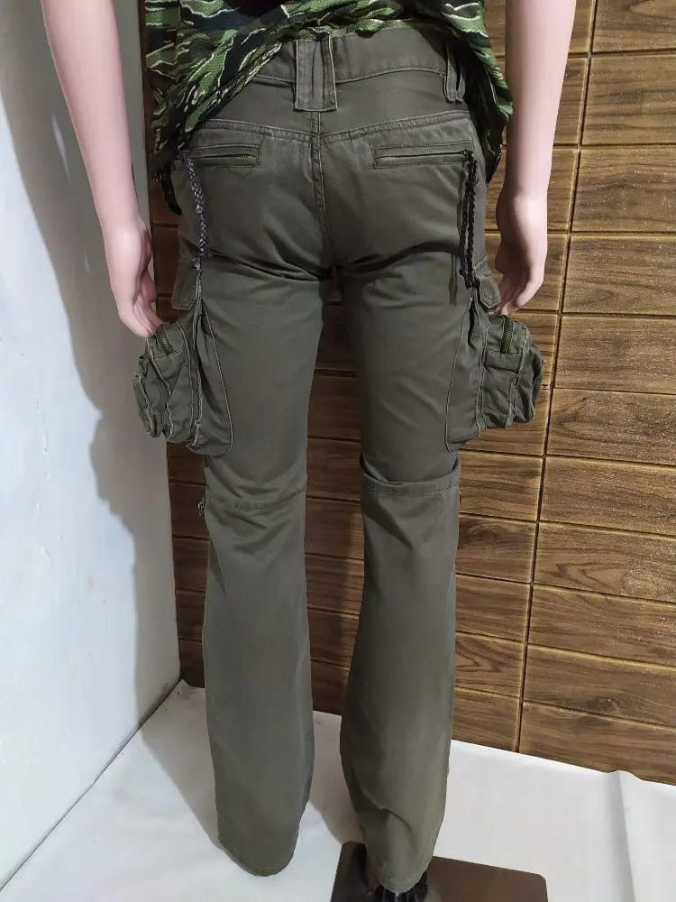 Japanese Brand Root Three Multipocket Cargo Tactical Flared Pant Size US 29 - 6 Thumbnail