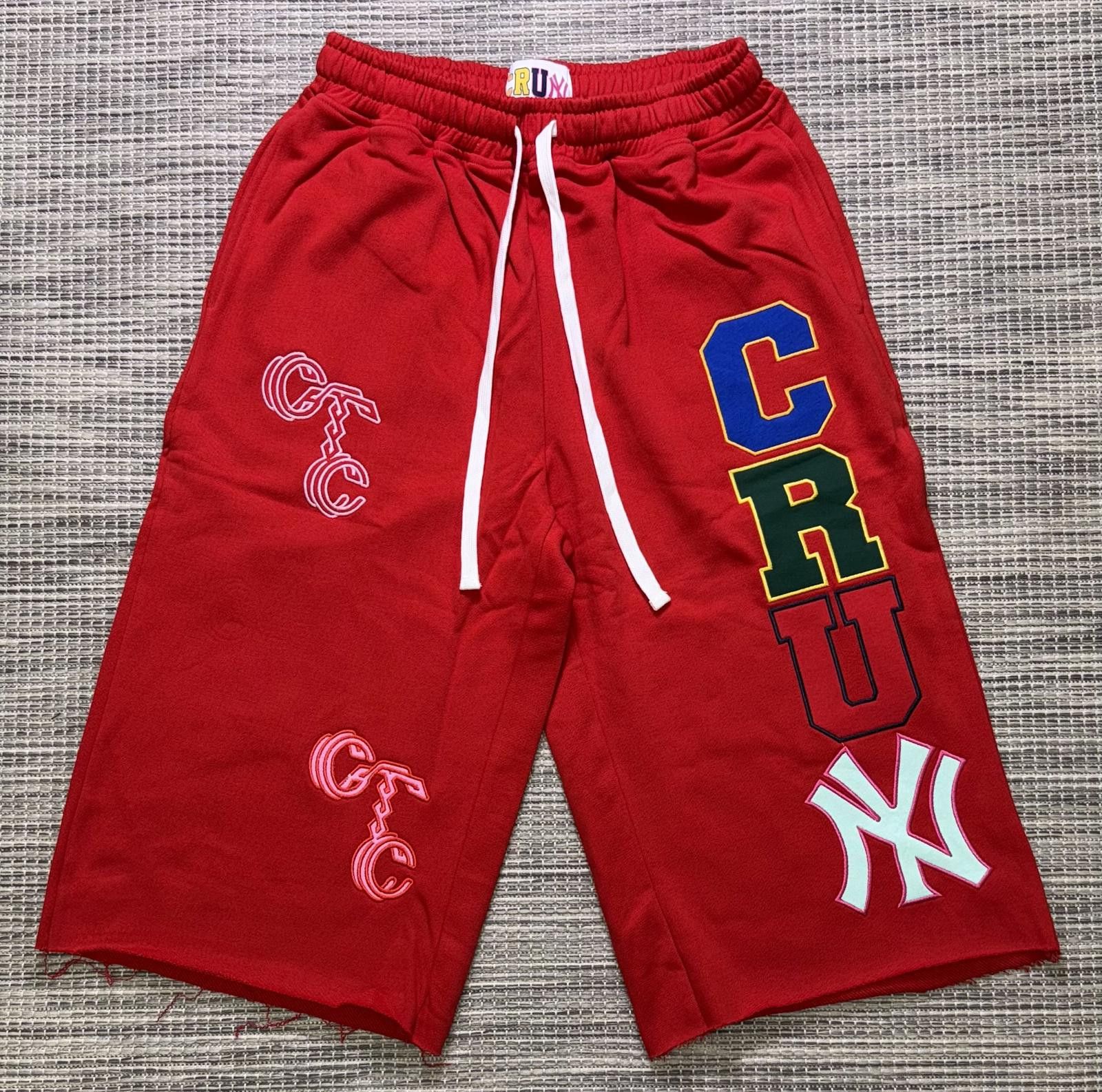 CRUM Red 3/4 Shorts