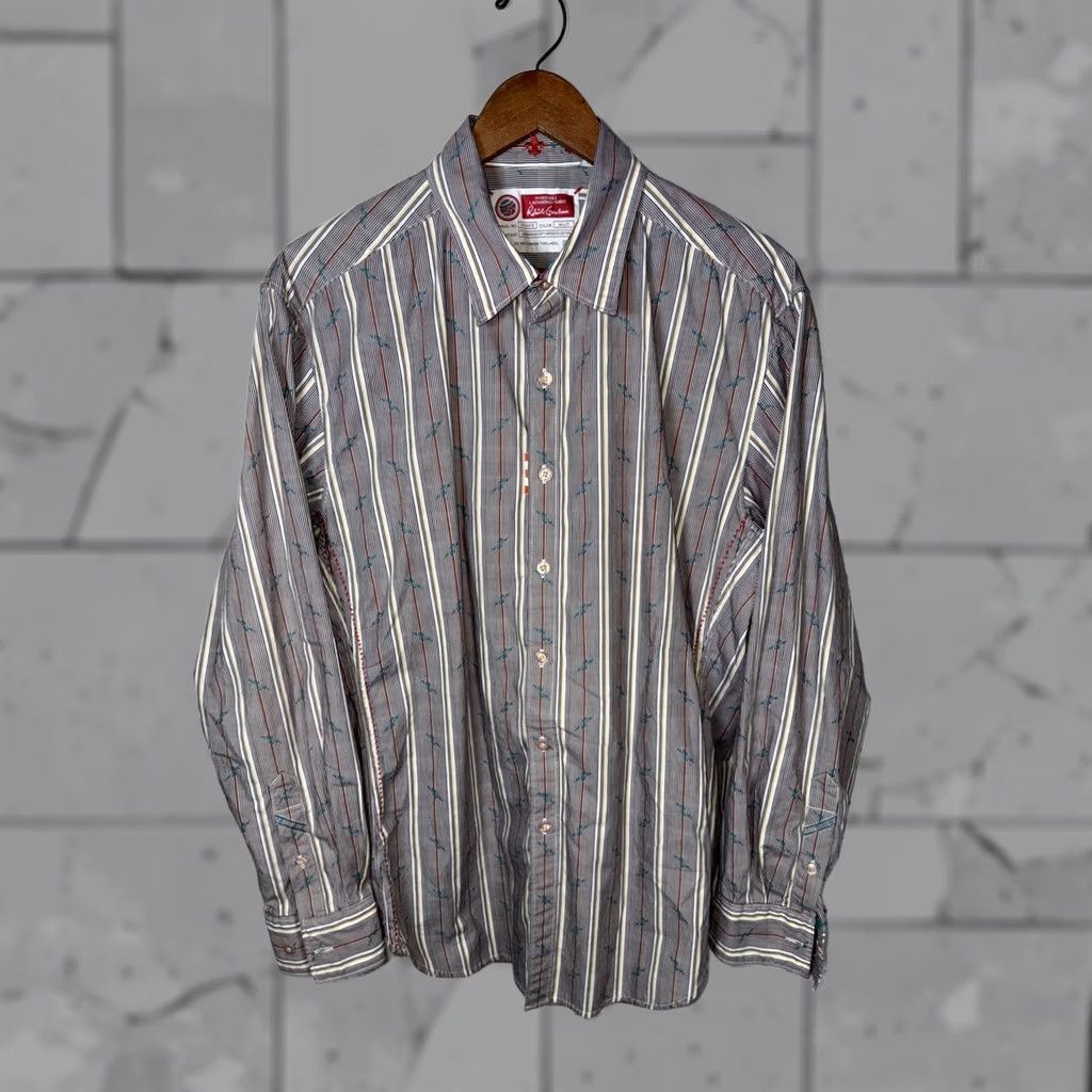 Robert Graham Robert Graham Multi Color White Freshly Laundered Button Up Shirt Men L Size US L / EU 52-54 / 3 - 1 Thumbnail