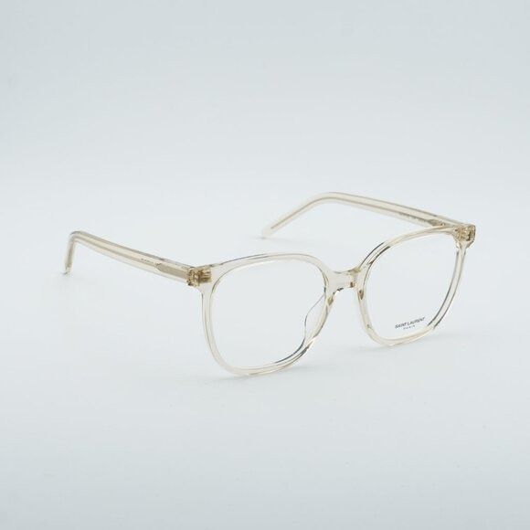 Saint Laurent Paris Saint Laurent SL M155 004 Eyeglasses Transparent Ivory 55mm Size ONE SIZE - 4 Thumbnail