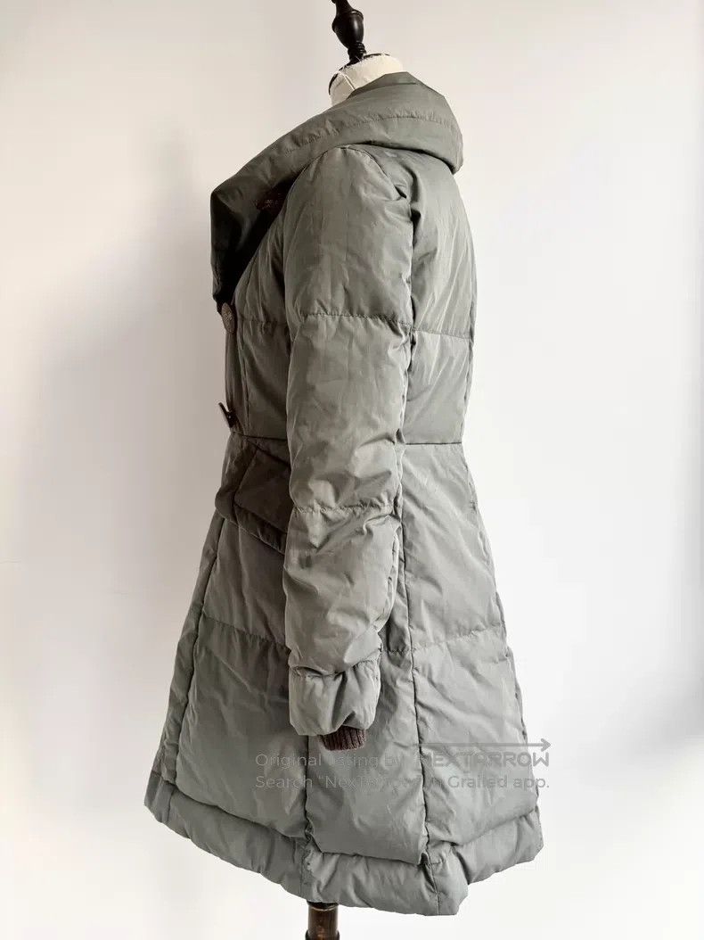 Vivienne Westwood Gray-green Saturn button long down coat