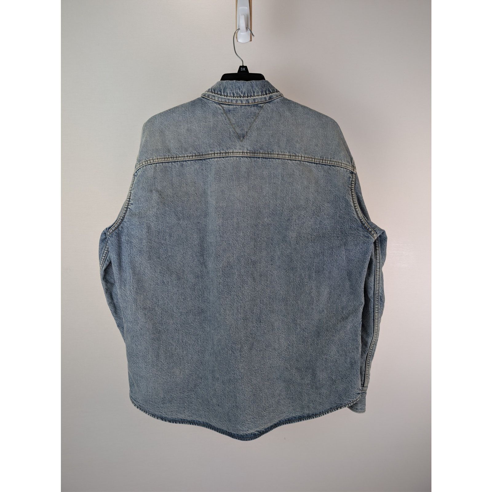 Bottega Veneta o1rshd1 Vintage Ind Denim Lined Shirt Button up Shirt Blue Size US S / EU 44-46 / 1 - 9 Thumbnail