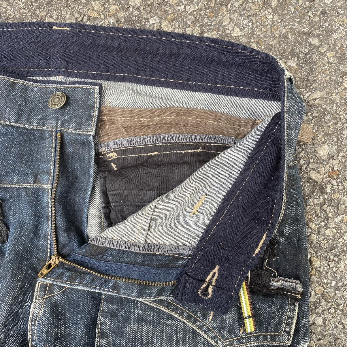 If Six Was Nine PPFM Bush Pant Jeans Hybrid Bondage Punk Style Denim Grunge Size US 31 - 8 Thumbnail