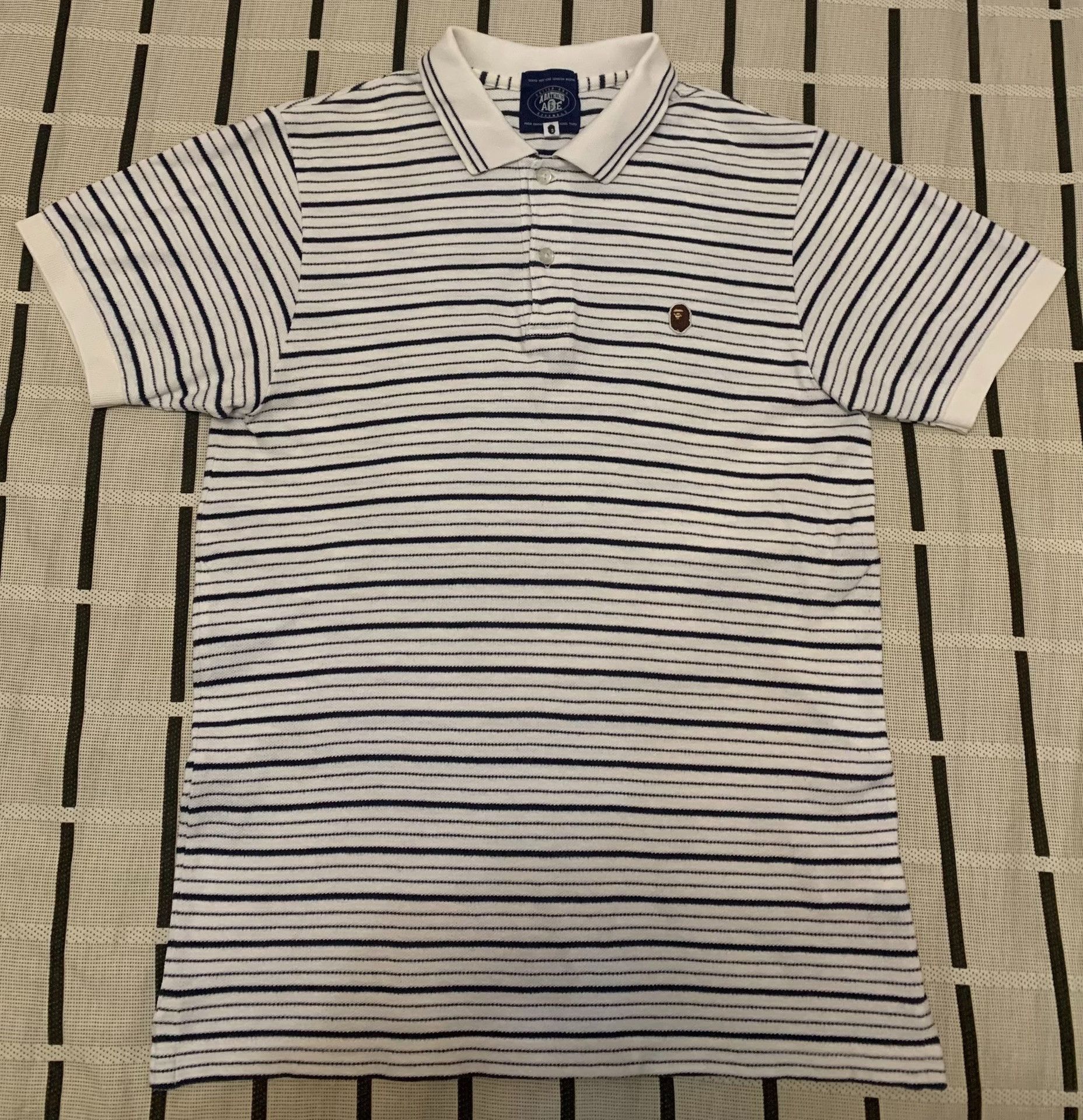 Bape Bape Striped Ape Head Gold Polo S Men Size US S / EU 44-46 / 1 - 1 Thumbnail