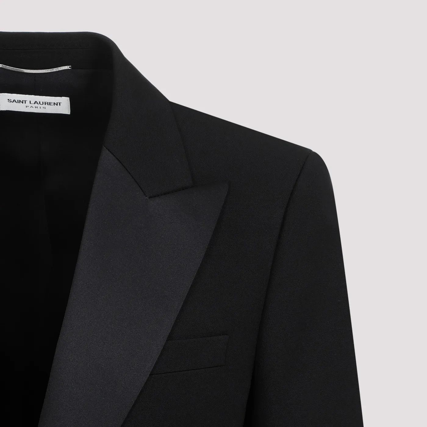 Saint Laurent Paris o1s1wg110126 780354 Tuxedo Jacket in Nero Size US S / EU 44-46 / 1 - 3 Thumbnail