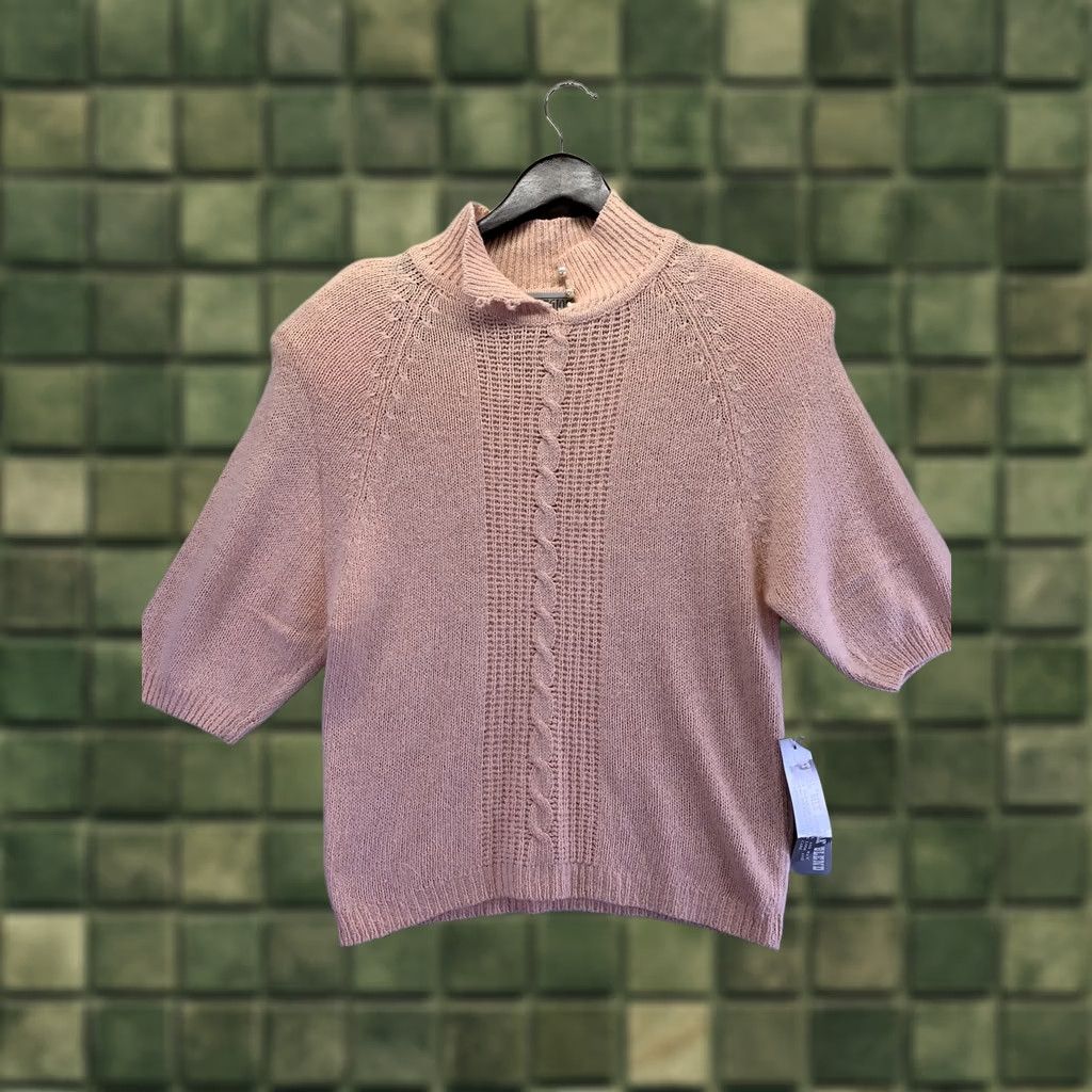 Worthington - Keeps exact spelling and capitalization (Vintage, Worthington De Rothchild, Pink, S, Nylon, Silk/Lambswool Angora - 1970-80s, Womens Clothing NWT) Size S / US 4 / IT 40 - 1 Thumbnail