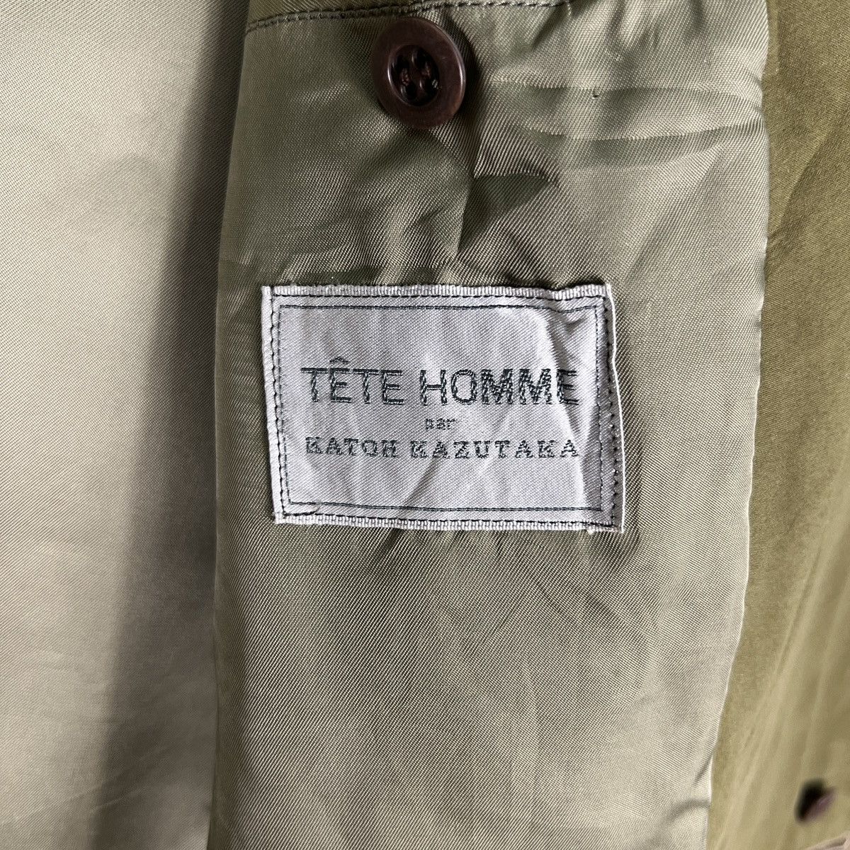 Issey Miyake 🔥 TETE HOMME par KATOH KAZUTAKA DOUBLE BREAST LAZER JACKET Size US L / EU 52-54 / 3 - 16 Thumbnail