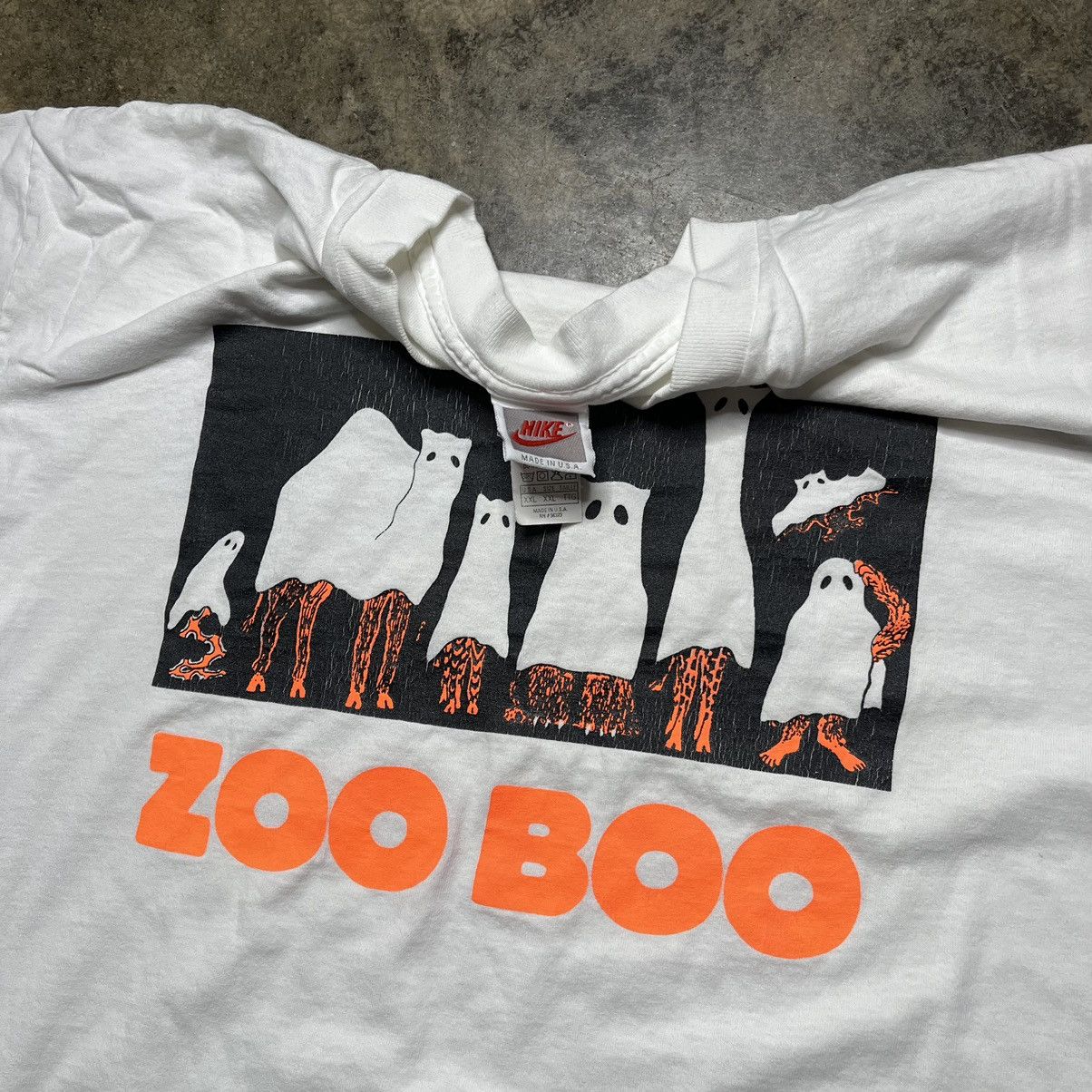 Nike × Vintage vintage 90s nike zoo animals halloween tshirt Size US XL / EU 56 / 4 - 5 Thumbnail