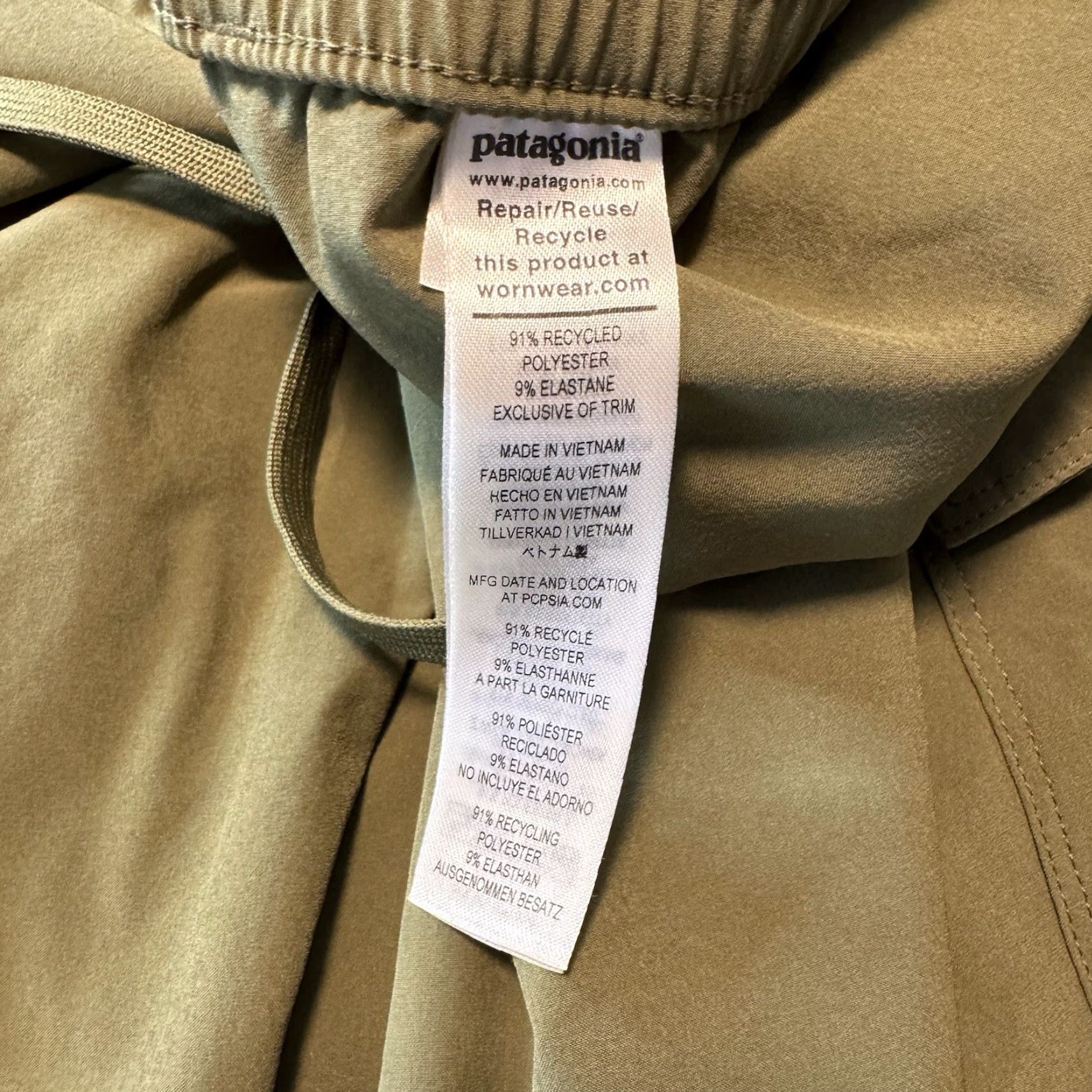 Patagonia Patagonia Pants Mens XL Olive Green Lightweight Nylon Hiking Cargo Size US 36 / EU 52 - 5 Thumbnail