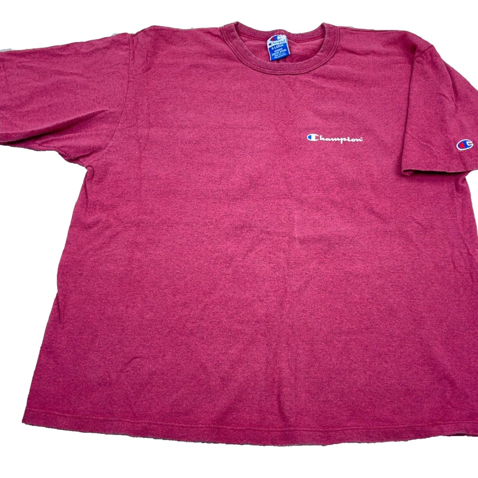 Champion VINTAGE Champion Shirt Men XL Pink Tee Single Stitch Made In USA 80s 90s Blank Size US XL / EU 56 / 4 - 2 Thumbnail