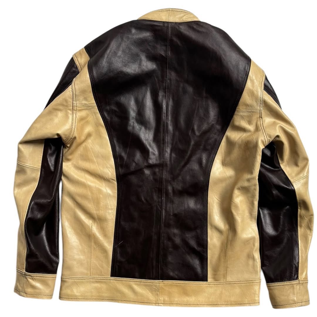Genuine Leather × Vintage Vintage Biker Leather Jacket Size US M / EU 48-50 / 2 - 5 Thumbnail