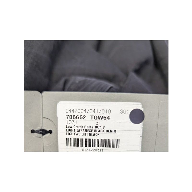 Balenciaga o1rshd1 Low Crotch Light Japanese Denim Pants in Black Size US 30 / EU 46 - 23 Thumbnail