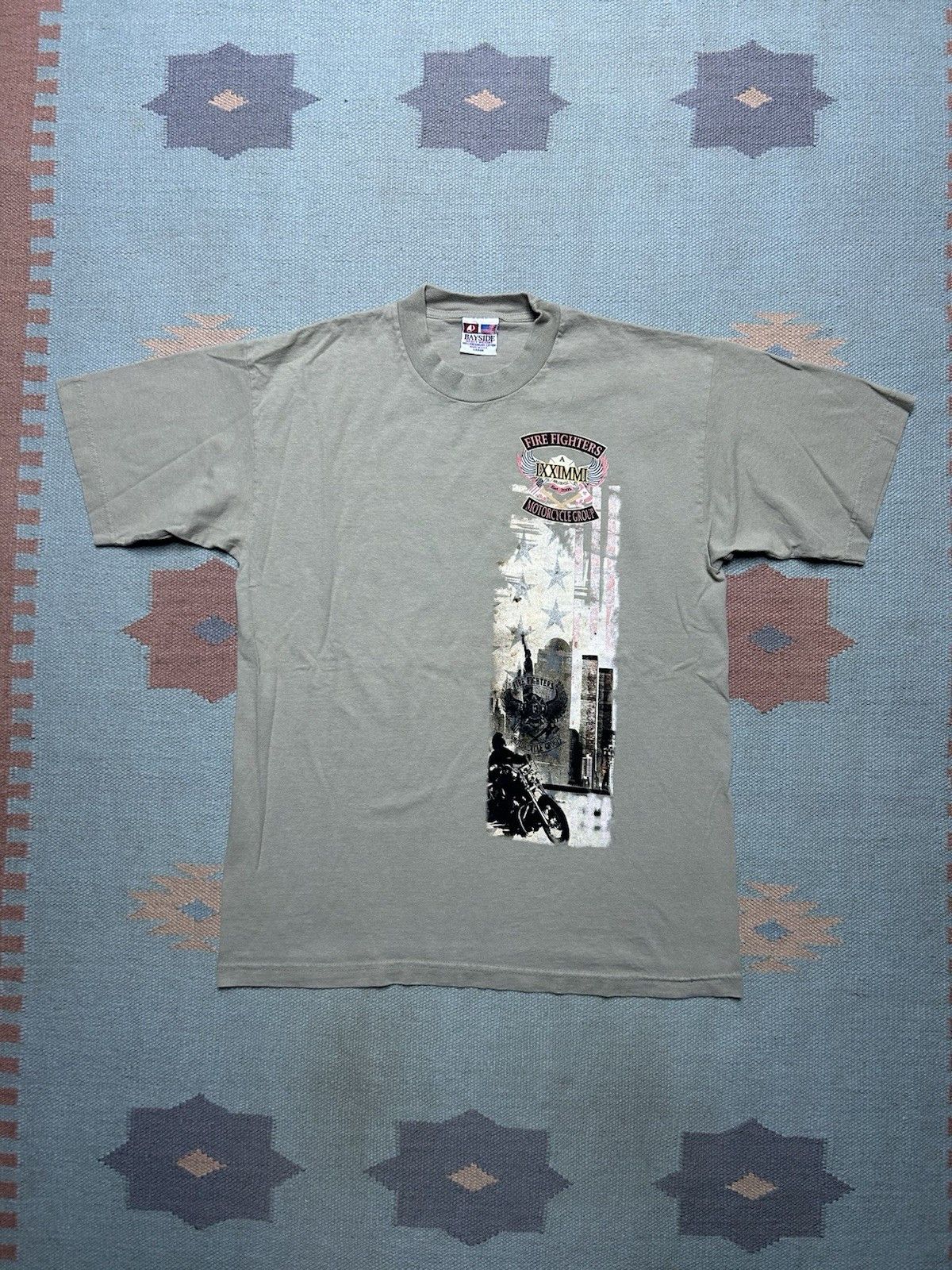 Vintage Vtg t shirt firefighters motorcycle grou twin towers Union L Size US L / EU 52-54 / 3 - 1 Thumbnail