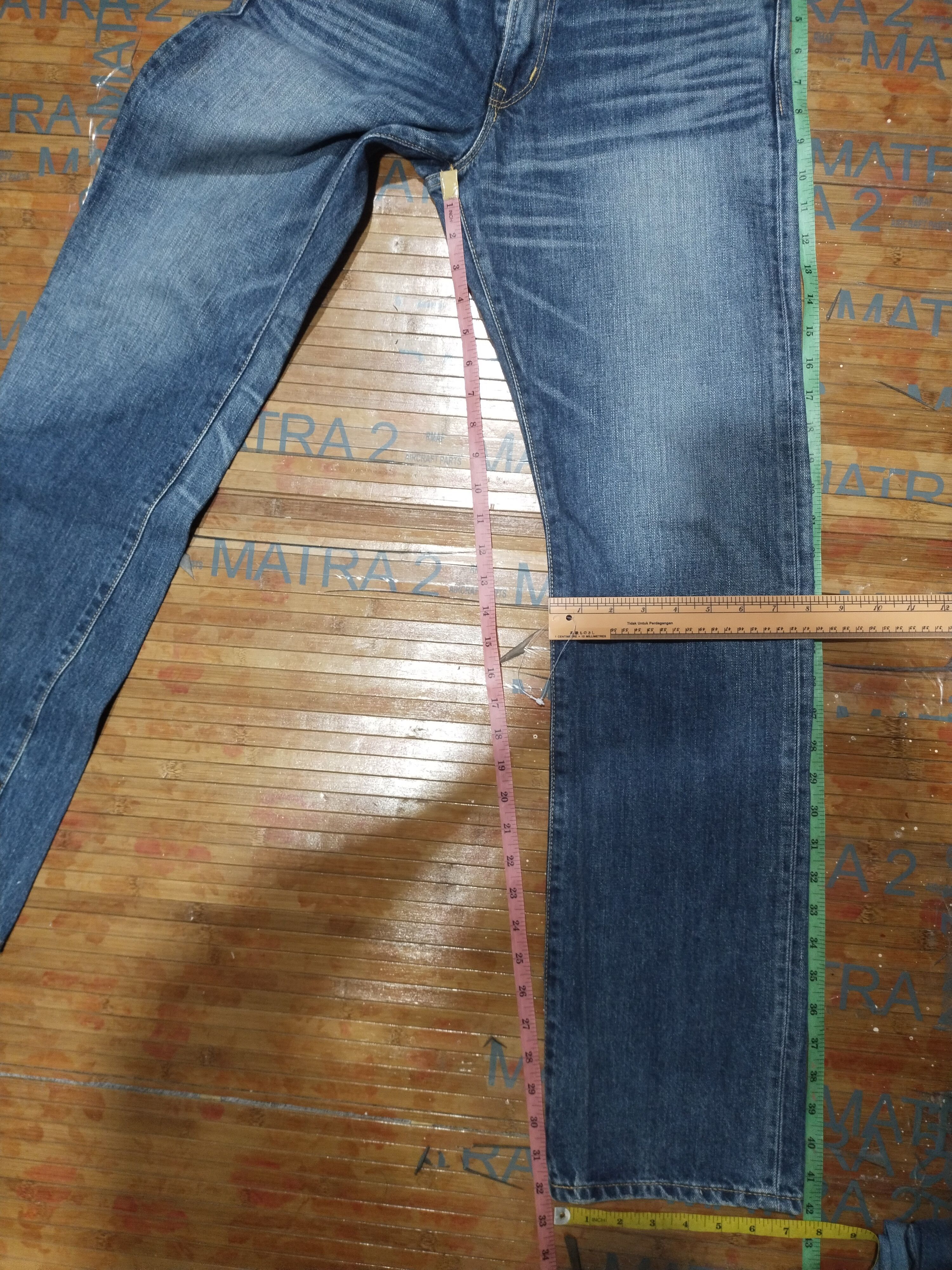 Japanese Brand × Vintage Jeans Back Number Sz 30" (76Cm) Size US 30 / EU 46 - 7 Thumbnail