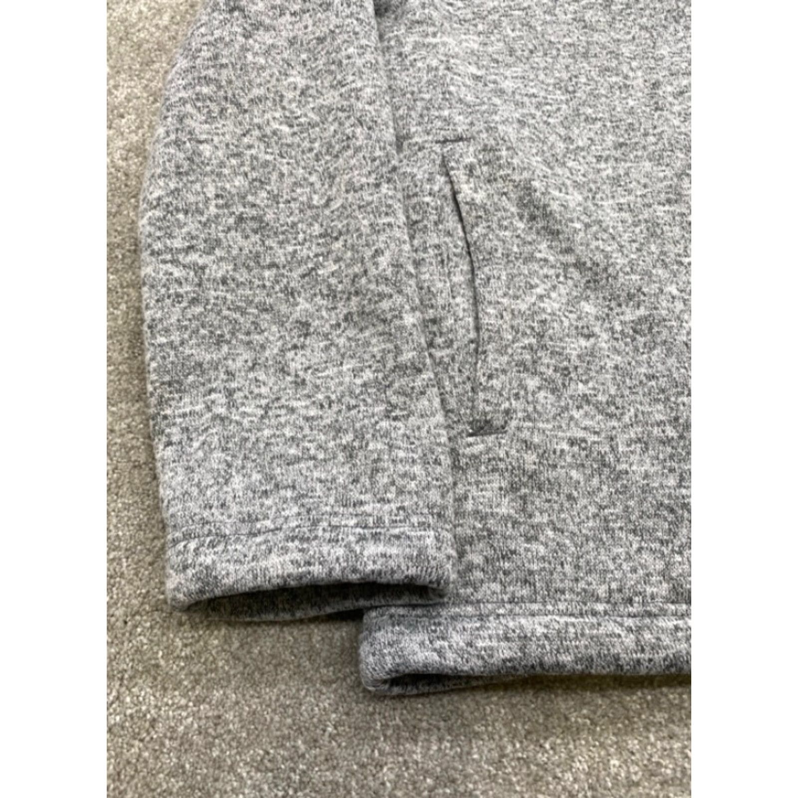 Orvis VINTAGE Orvis 1/4 Zip Sweater Men's XL Gray Heather Pullover Fleece Lined Sherpa Pockets Size US XL / EU 56 / 4 - 2 Thumbnail