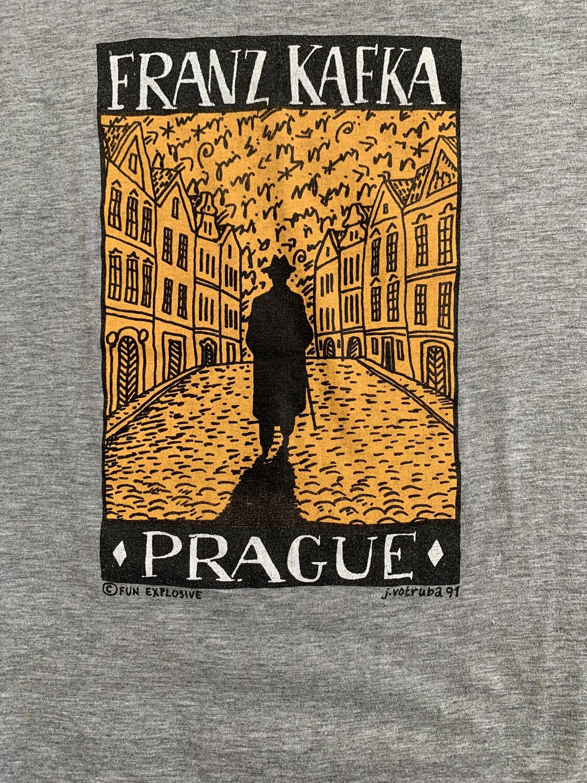 Other Vintage Franz Kafka Prague Art Praha T shirt Size US L / EU 52-54 / 3 - 2 Thumbnail