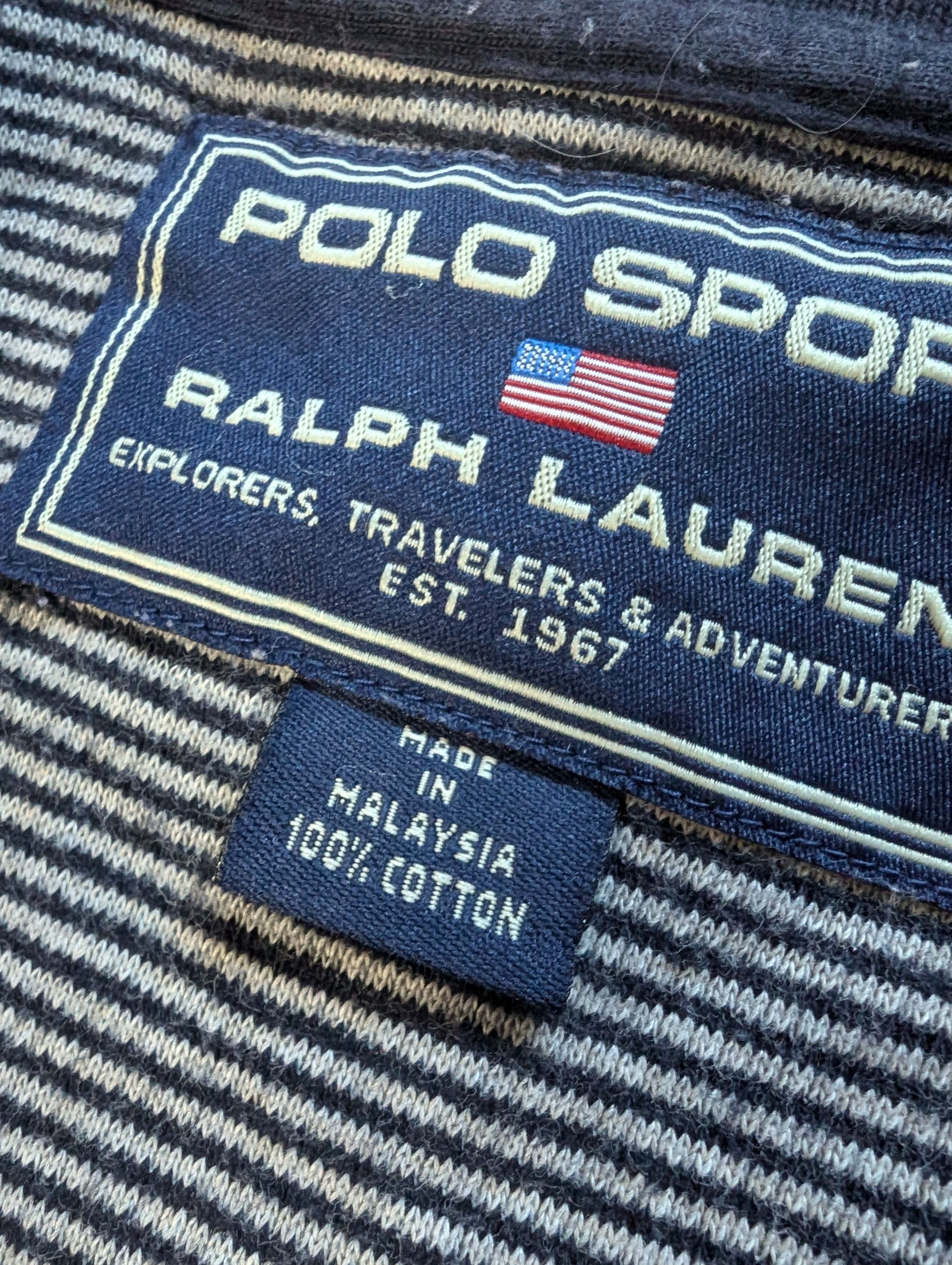 Polo Ralph Lauren × Ralph Lauren Sport × Vintage Polo Sport Ralph Lauren striped t shirt Size US M / EU 48-50 / 2 - 2 Thumbnail