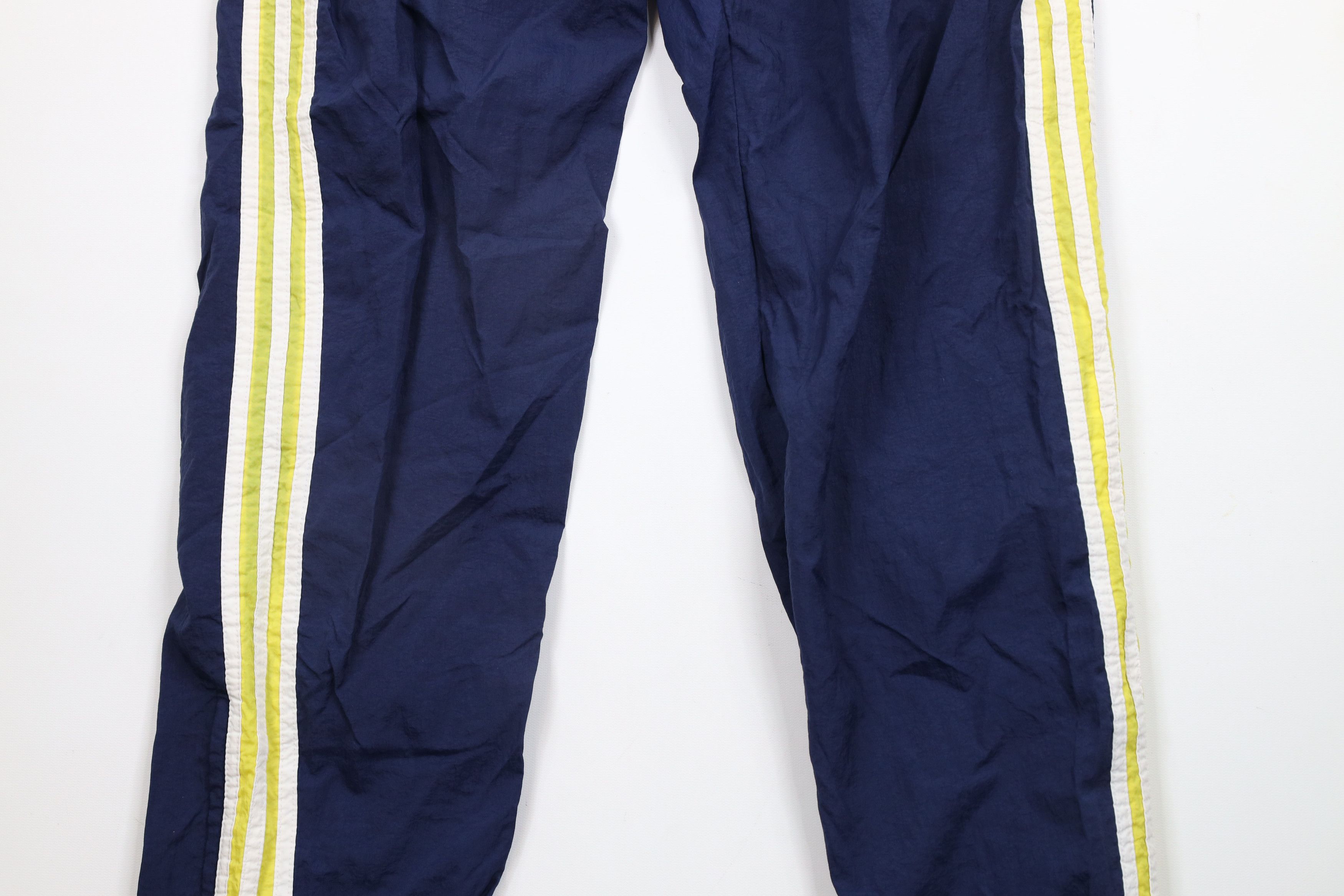 Adidas × Vintage Vintage 90s Adidas Striped Lined Nylon Joggers Pants Blue Size US 32 / EU 48 - 3 Thumbnail