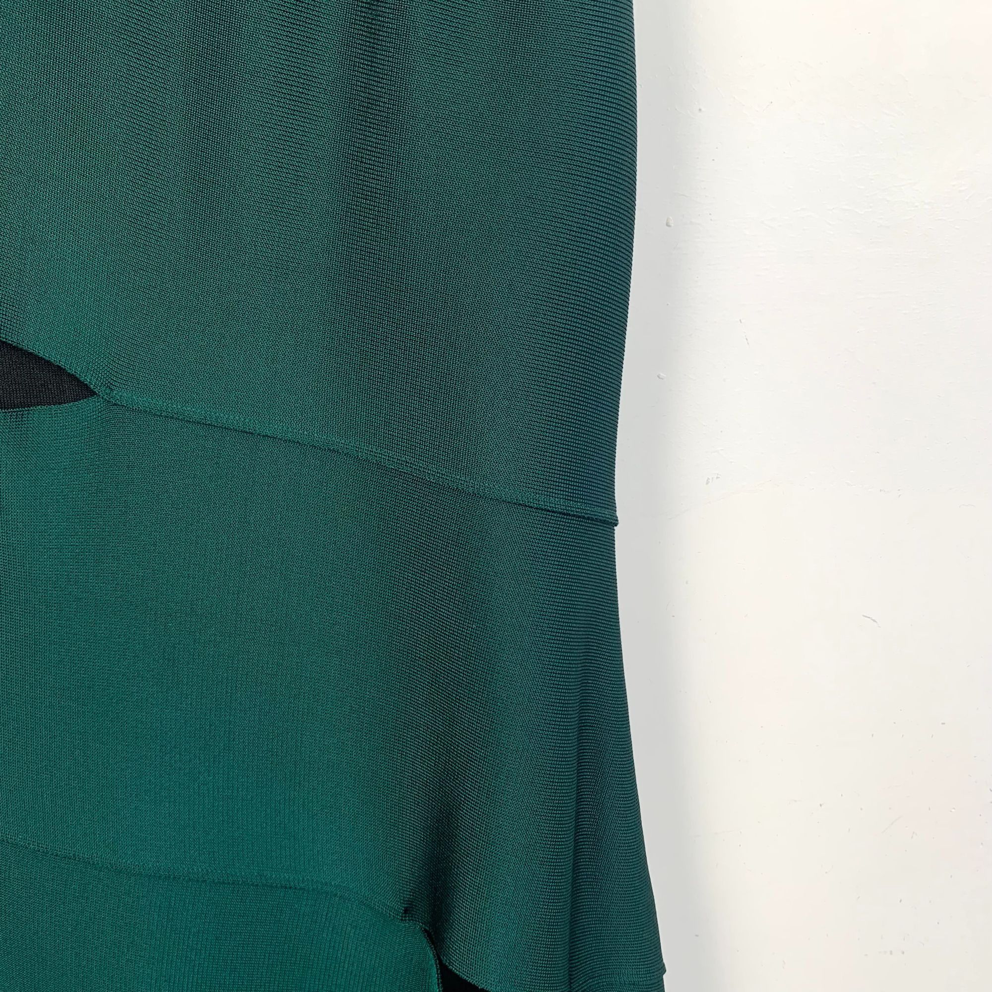 Dior Christian Dior Green & Black Sleeveless Mesh Panel Dress Size XS / US 0-2 / IT 36-38 - 3 Thumbnail