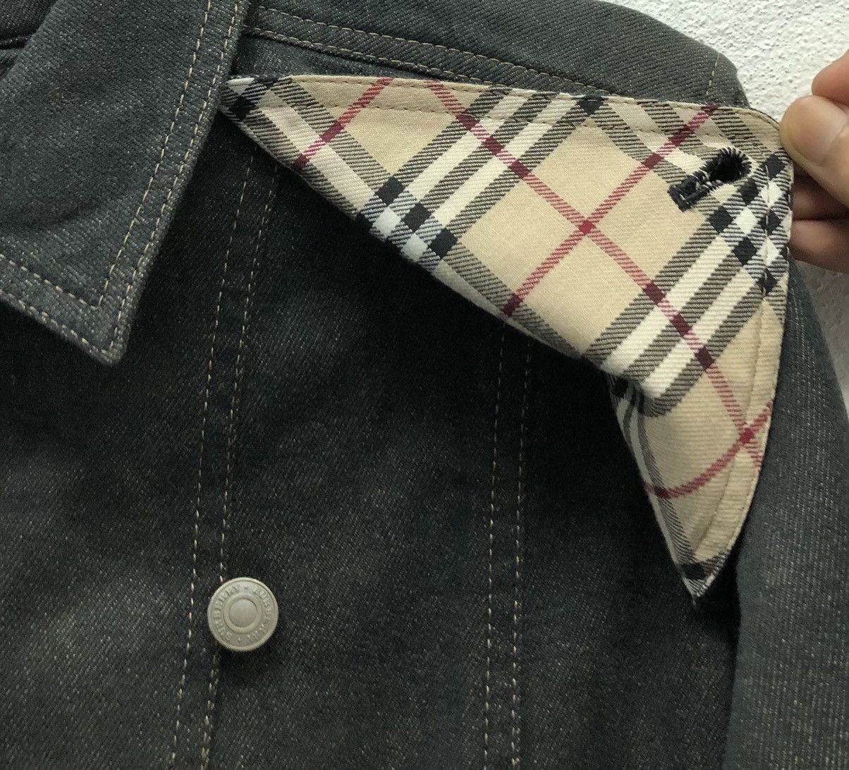 Burberry × Vintage Burberry London Women's Black Denim Jacket Size US M / EU 48-50 / 2 - 6 Thumbnail