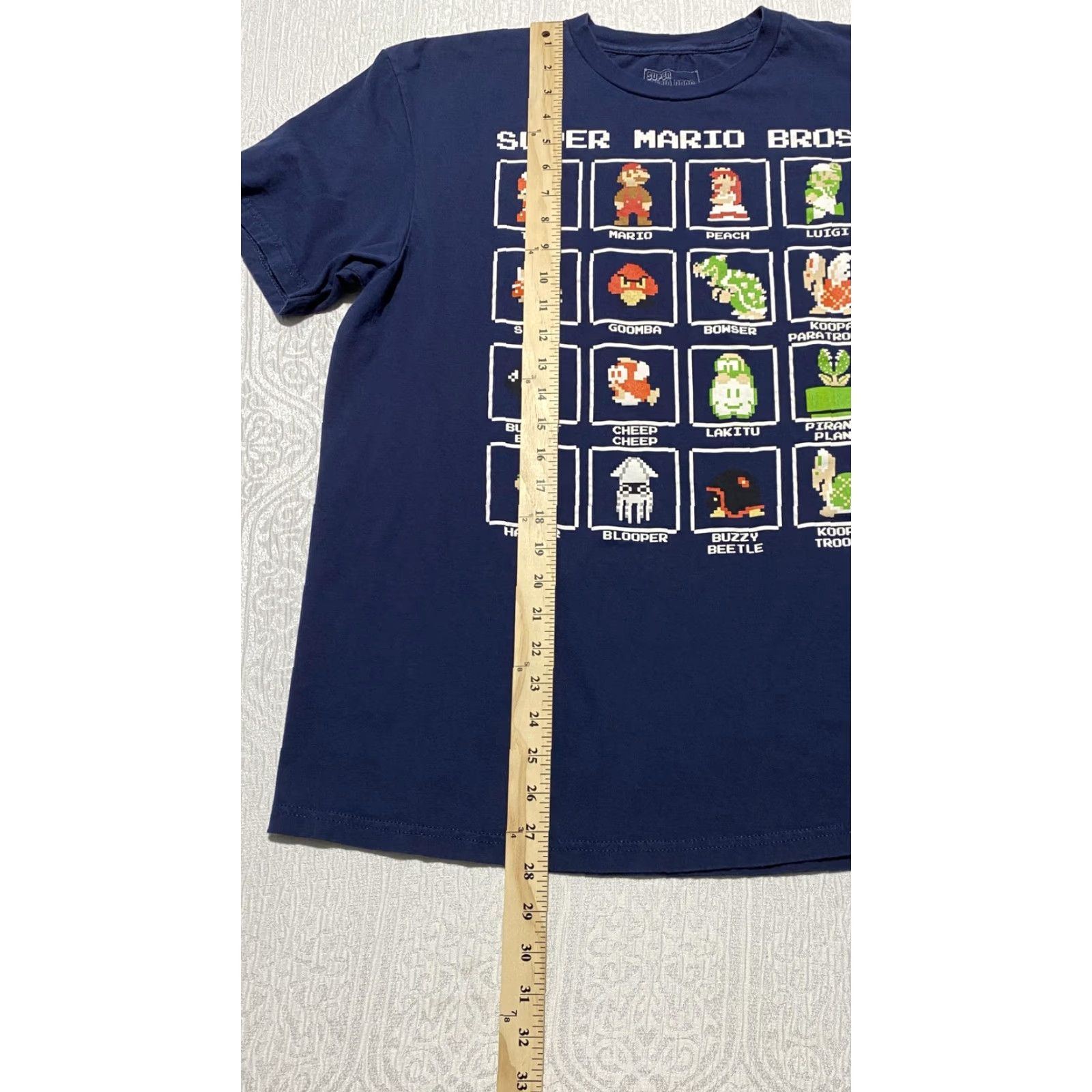 Vintage VINTAGE Super Mario Bros Shirt Mens Large Blue 8-Bit Character Graphic Nintendo Tee Size US L / EU 52-54 / 3 - 3 Thumbnail