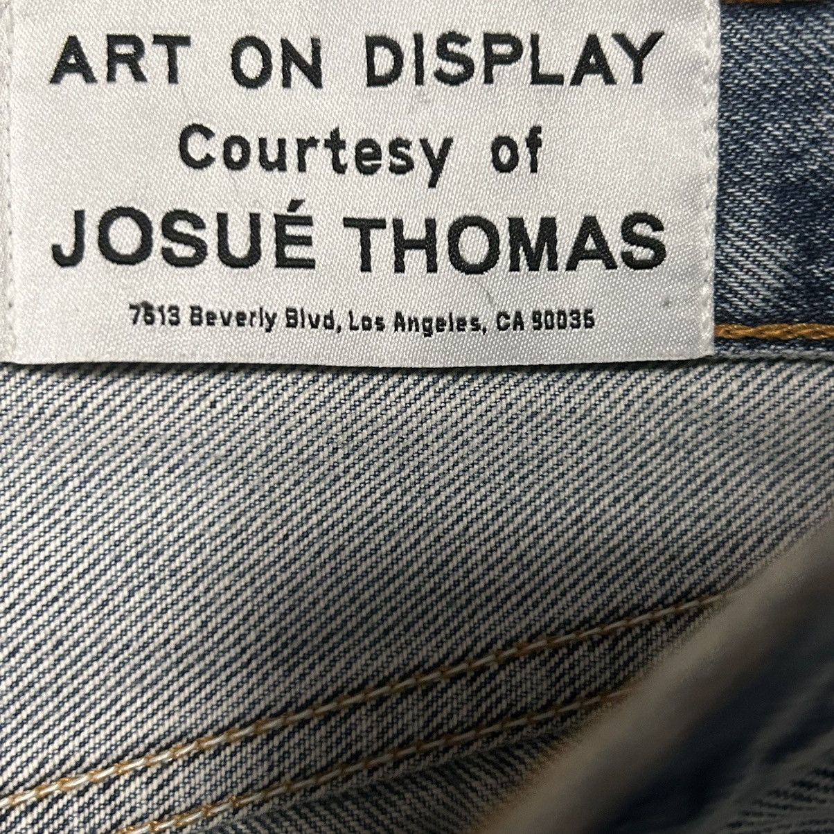 Gallery Dept. New Gallery Dept. Distressed Patchwork Straight Fit Jeans Size US 31 - 4 Thumbnail