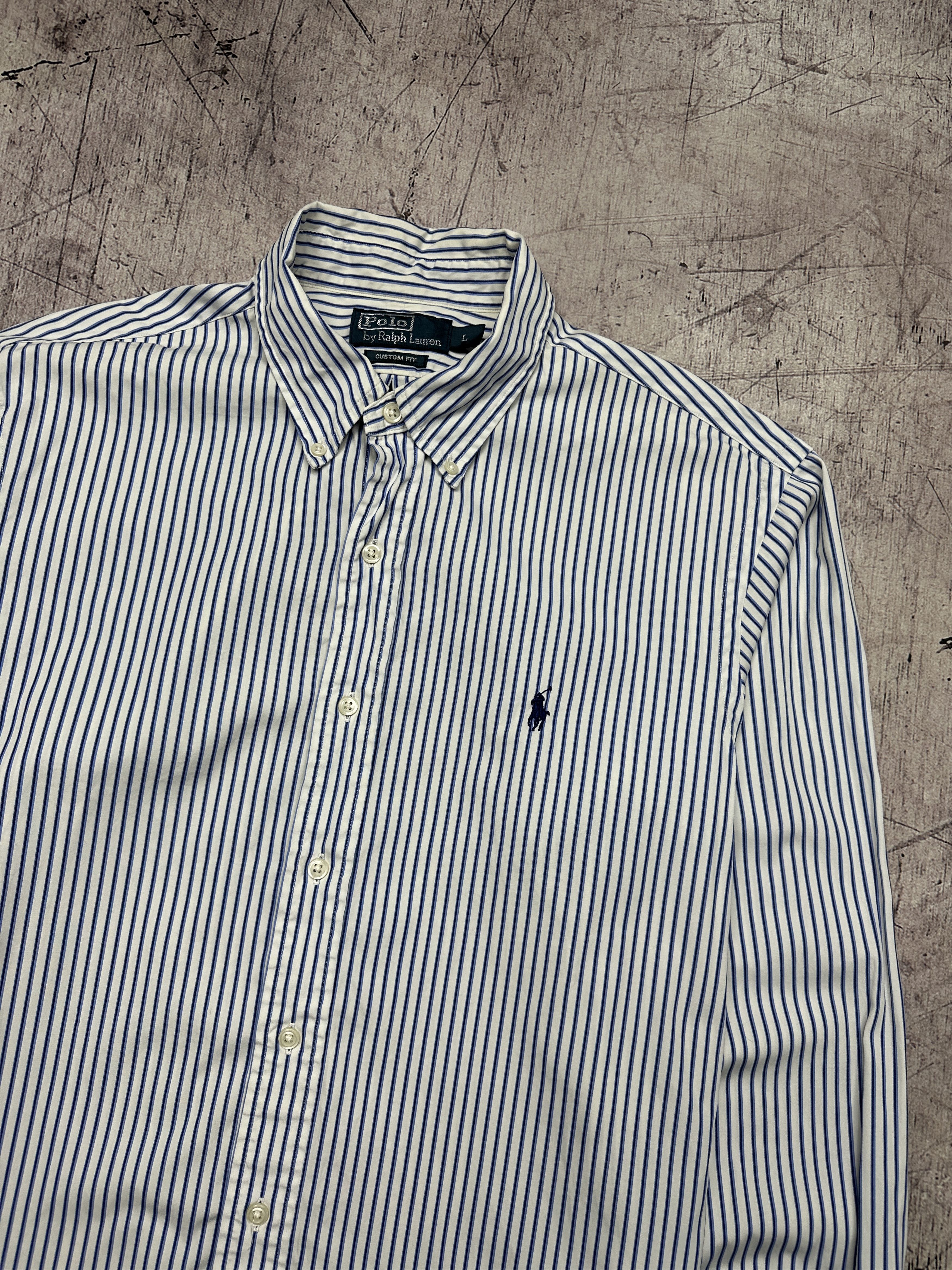 Polo Ralph Lauren Polo Ralph Lauren Vintage Mens Long Sleeve Striped Shirt Size US L / EU 52-54 / 3 - 2 Thumbnail