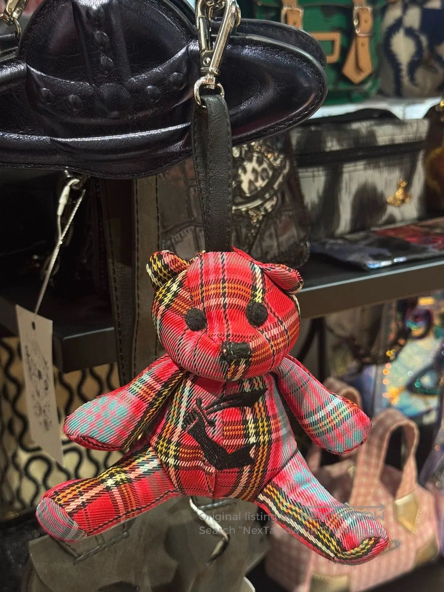 Vivienne Westwood vivienne westwood bear keychain red blue plaid. Size ONE SIZE - 1 Thumbnail