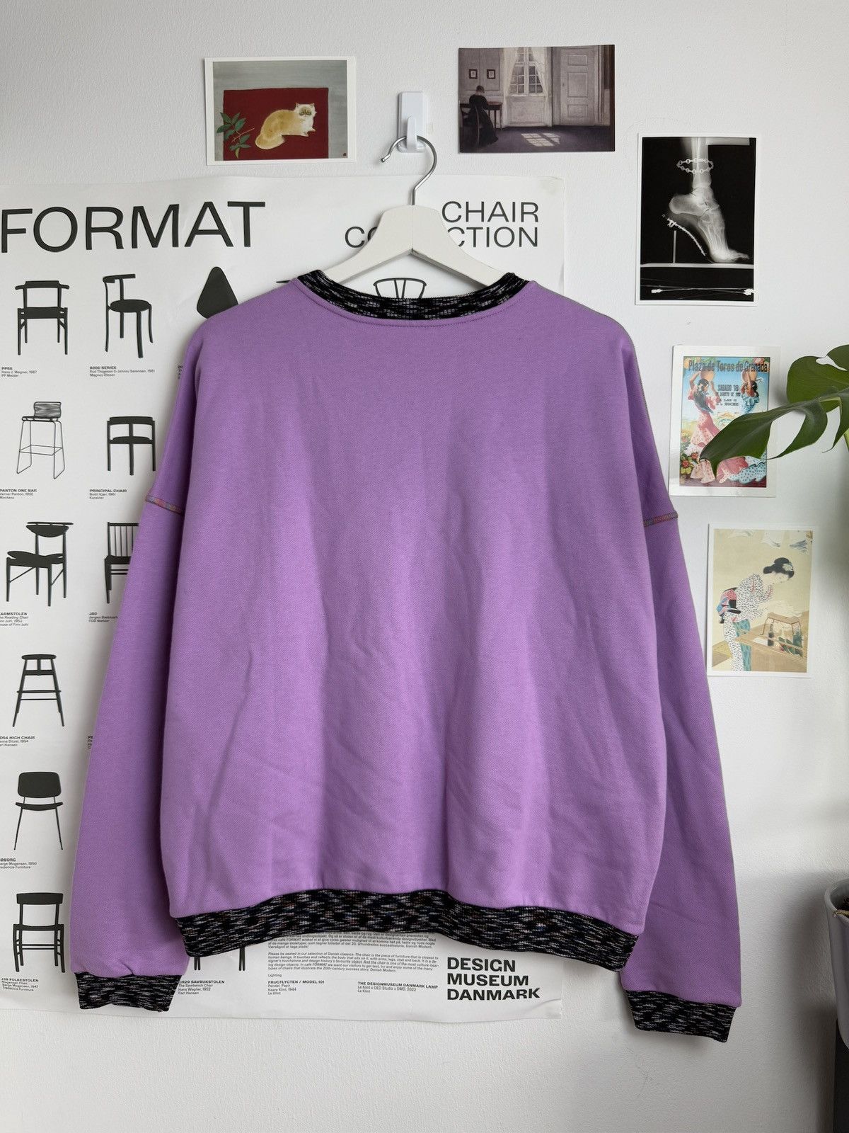 Designer × Missoni Missoni M logo boxy lilac sweatshirt L designer luxury classy Size L / US 10 / IT 46 - 2 Thumbnail