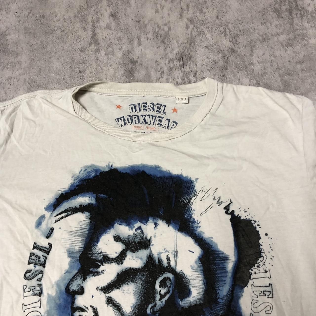 Diesel Beige tshirt vinatge diesel boxy Size US L / EU 52-54 / 3 - 3 Thumbnail