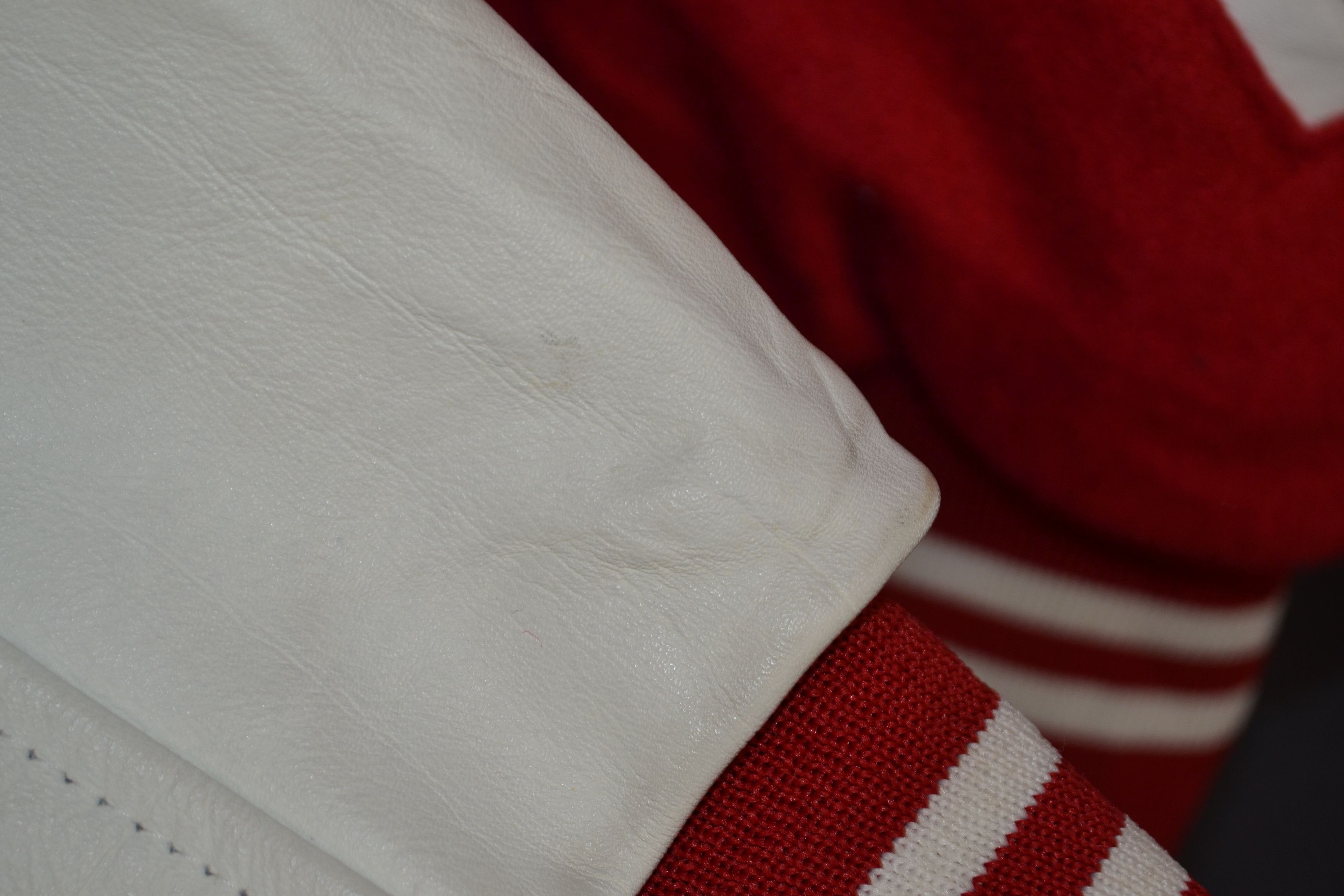 Vintage Detroit Red Wings Varsity M Jacket Leather Wool Vintage Size US M / EU 48-50 / 2 - 7 Thumbnail