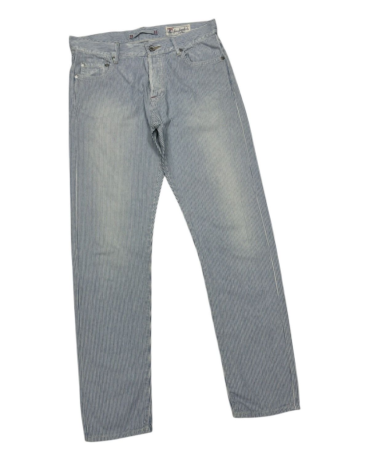 GOA Goa Blue Stripe Nice Faded Denim Pants Size 30" / US 8 / IT 44 - 5 Thumbnail