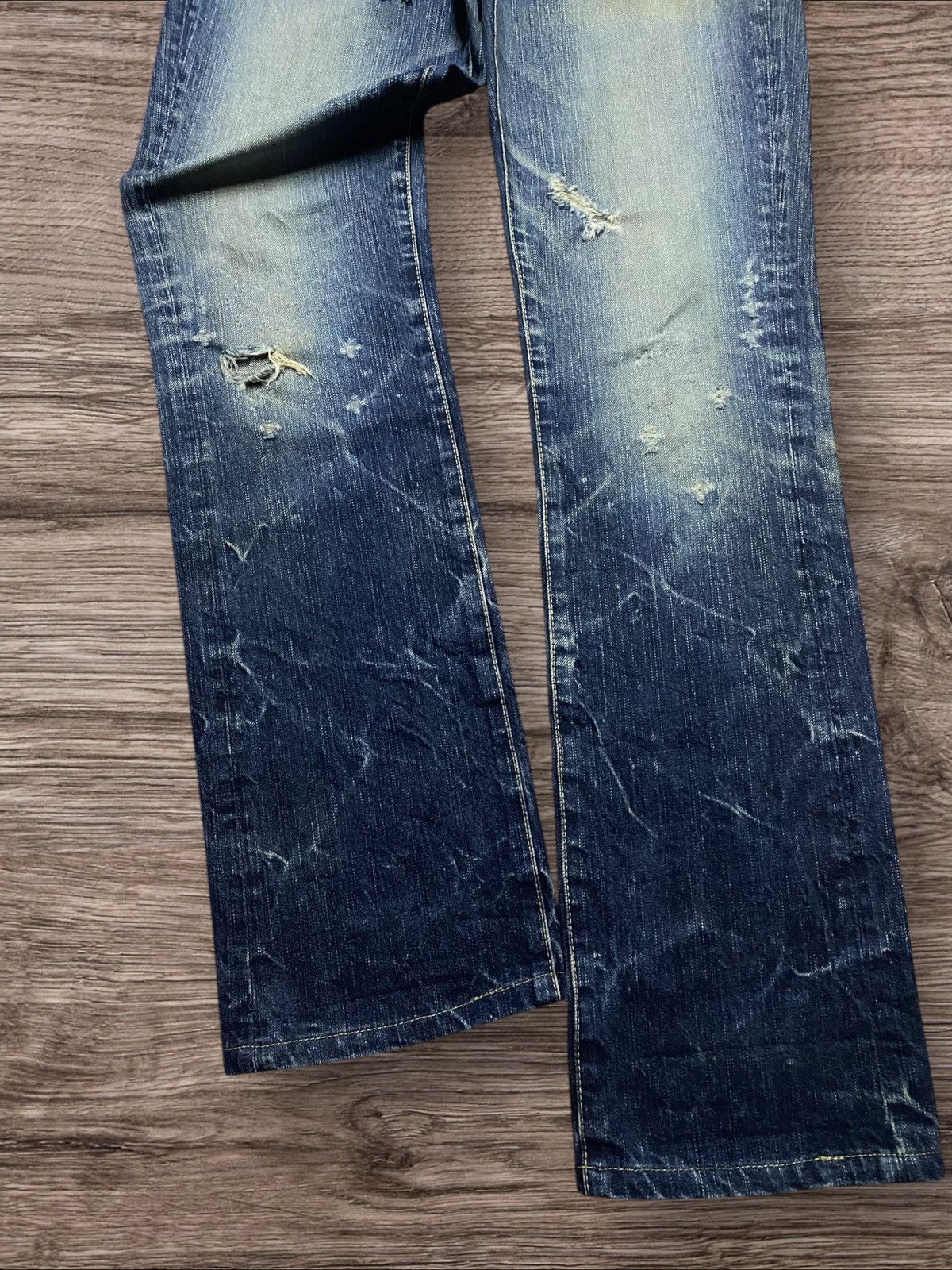 If Six Was Nine Vintage Japan Brand Made in Nippon Thunder Distressed Slim Size US 30 / EU 46 - 5 Thumbnail